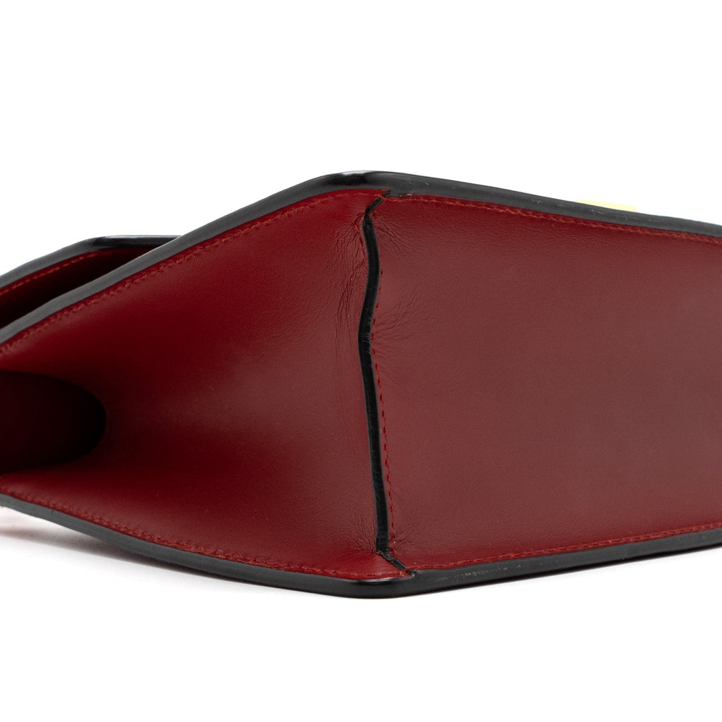 GUCCI SMALL SYLVIE BAG CALFSKIN RED GHW