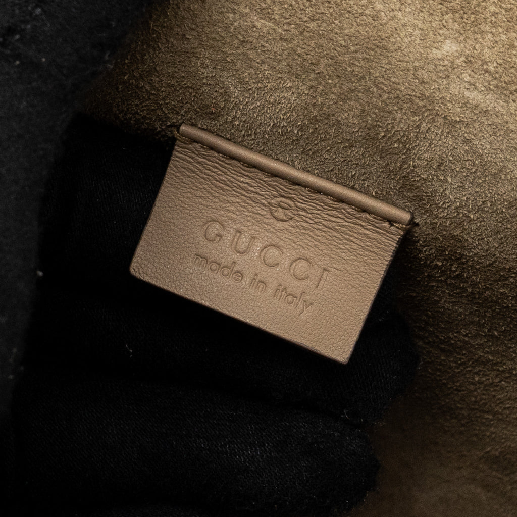 GUCCI SMALL DIONYSUS BAG GG SUPREME CANVAS / SUEDE SHW