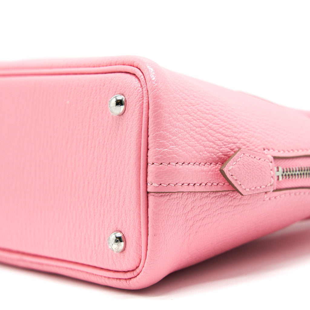 HERMES MINI BOLIDE CHÈVRE MYSORE ROSE CONFETTI SHW