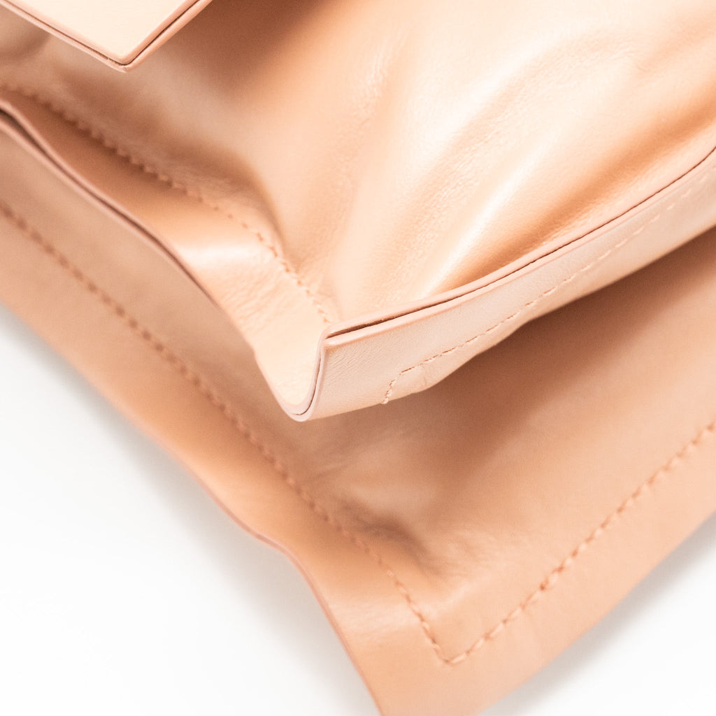 SALVATORE FERRAGAMO VIVA BOW SHOULDER BAG LEATHER DUST PINK SHW