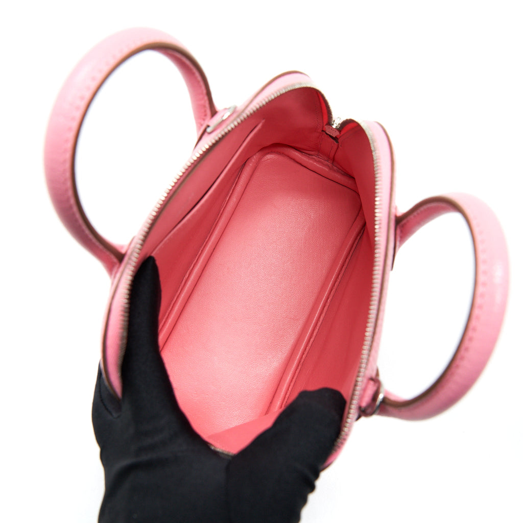 HERMES MINI BOLIDE ROSE CONFETTI CHEVRE MYSORE