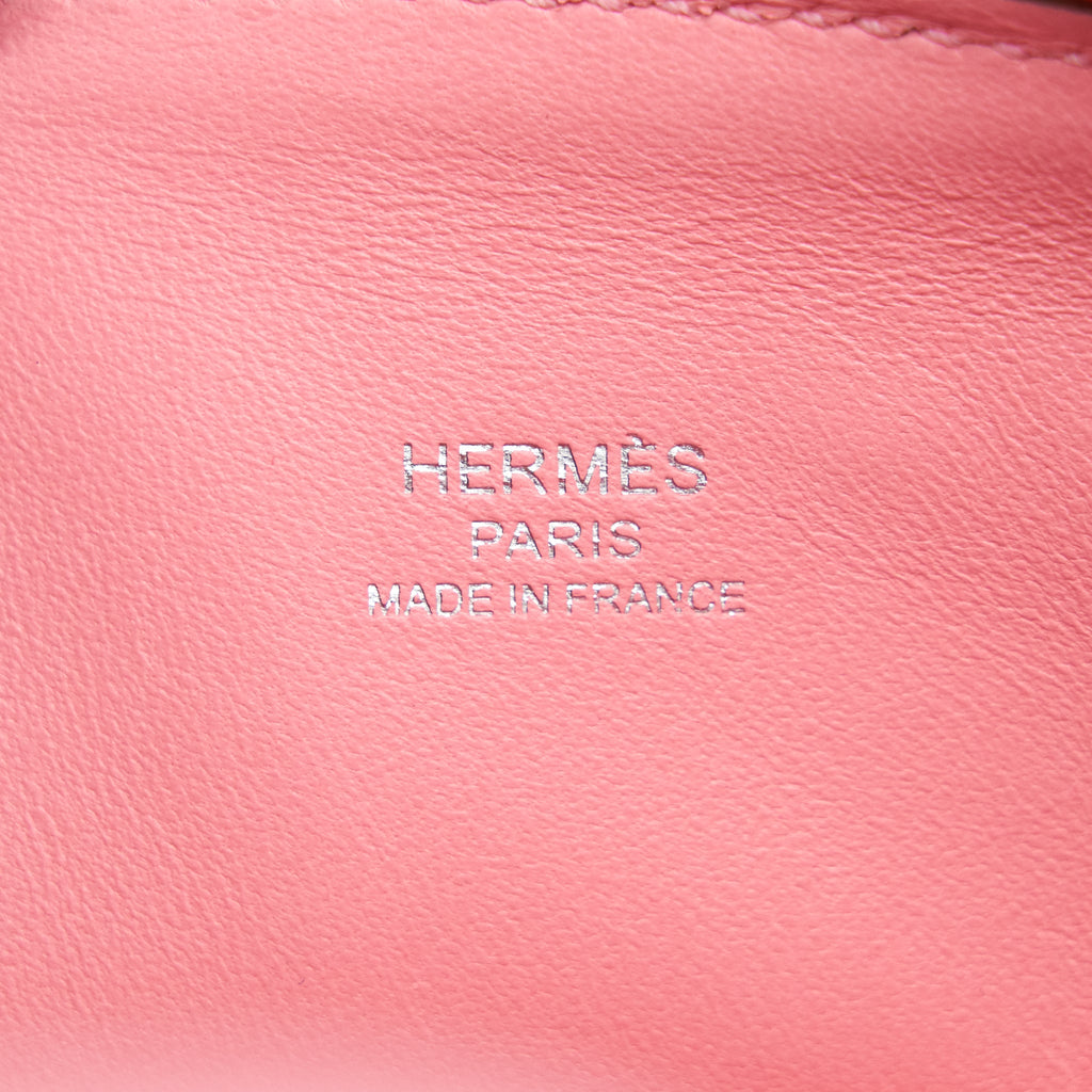 HERMES MINI BOLIDE ROSE CONFETTI CHEVRE MYSORE