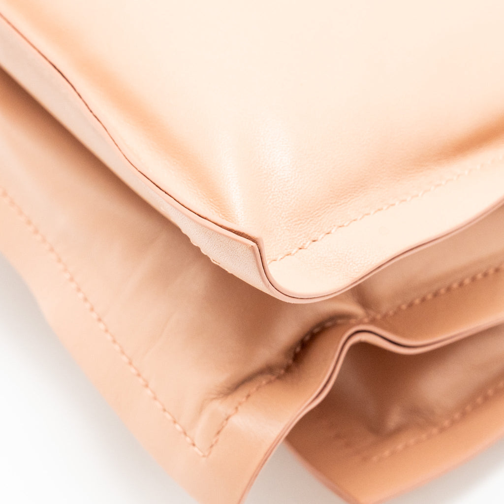 SALVATORE FERRAGAMO VIVA BOW SHOULDER BAG LEATHER DUST PINK SHW