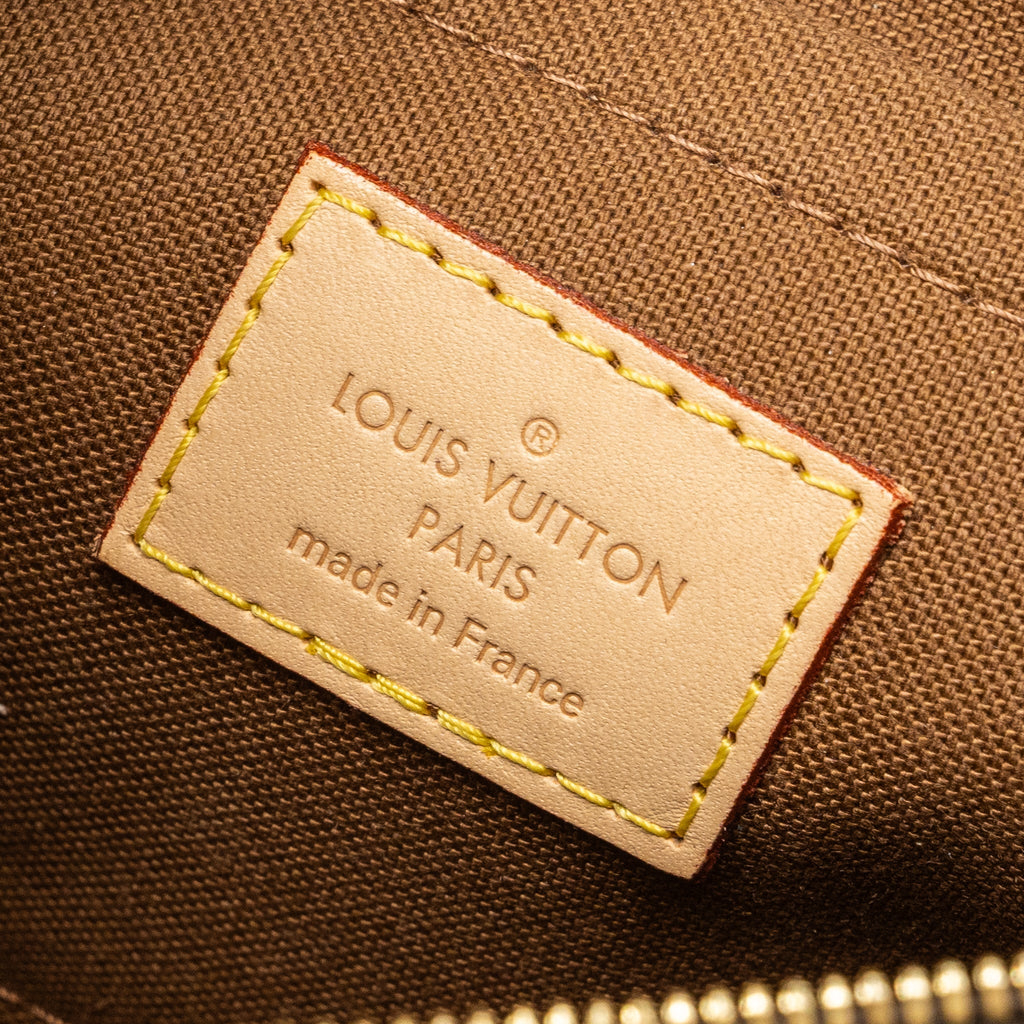 LOUIS VUITTON MULTI POCHETTE MONOGRAM CANVAS WITH KHAKI/ROSE CLAIR TWO STRAPS GHW