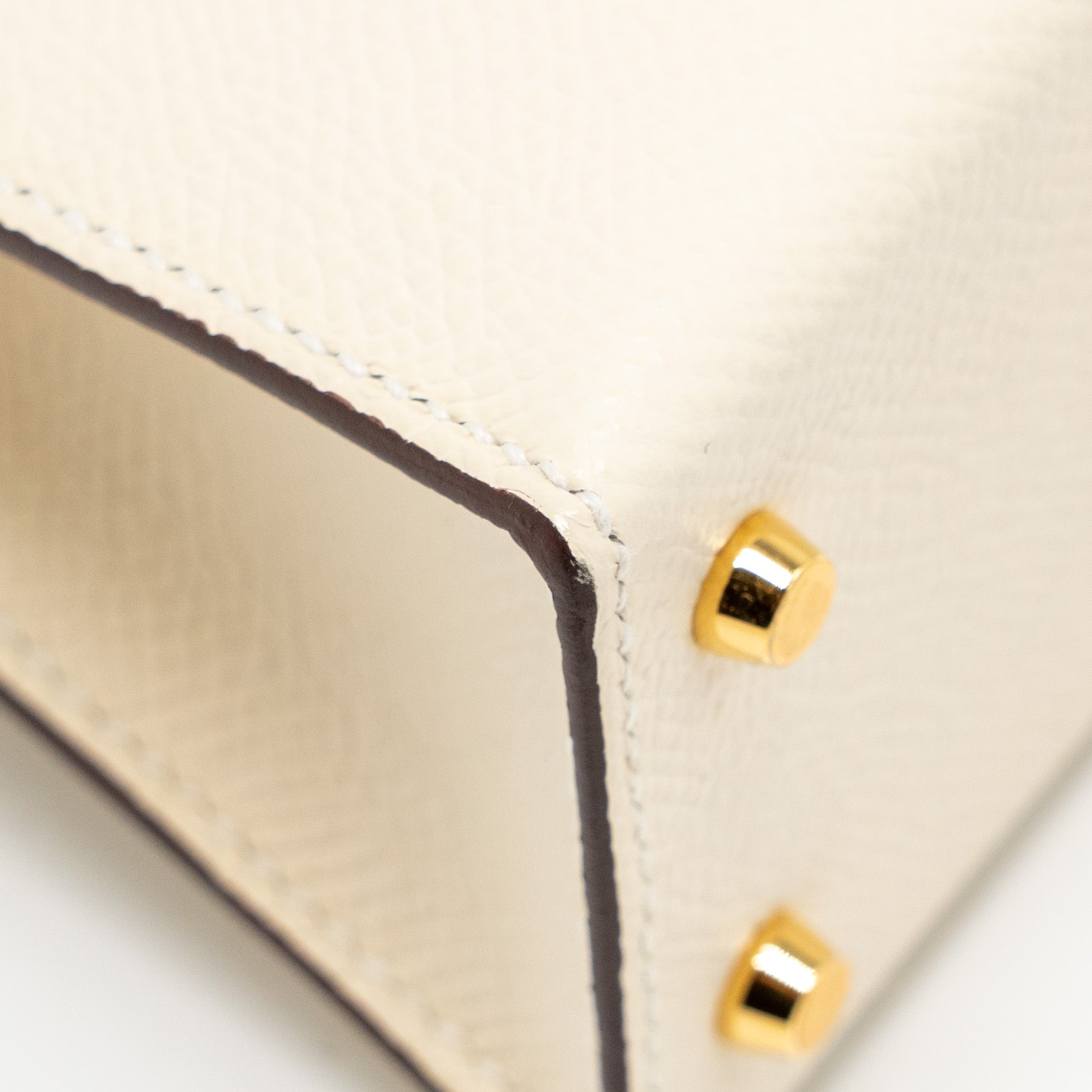 HERMES MINI KELLY II EPSOM NATA GHW
