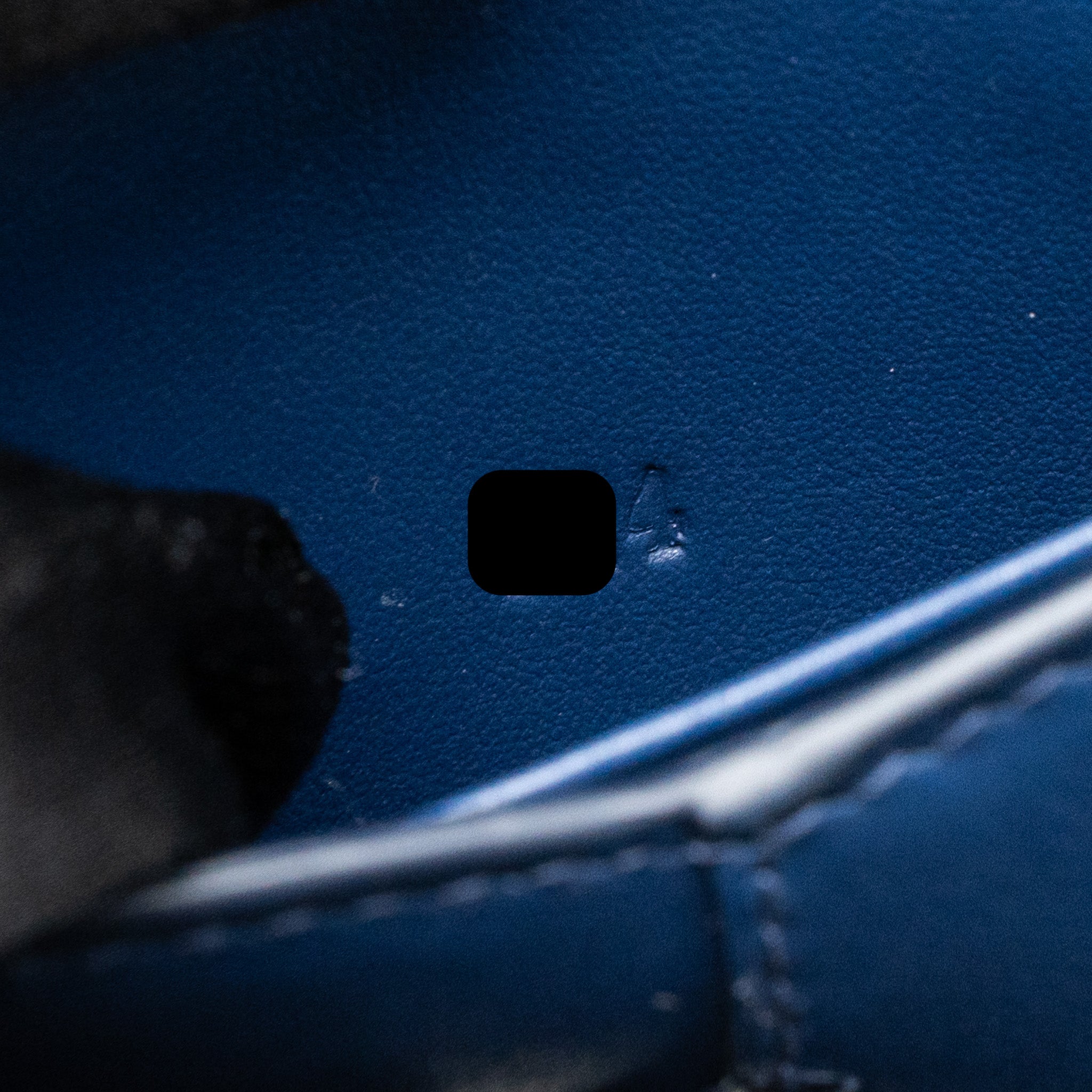 PRADA SAFFIANO CLUTCH CALFSKIN BLUE GHW