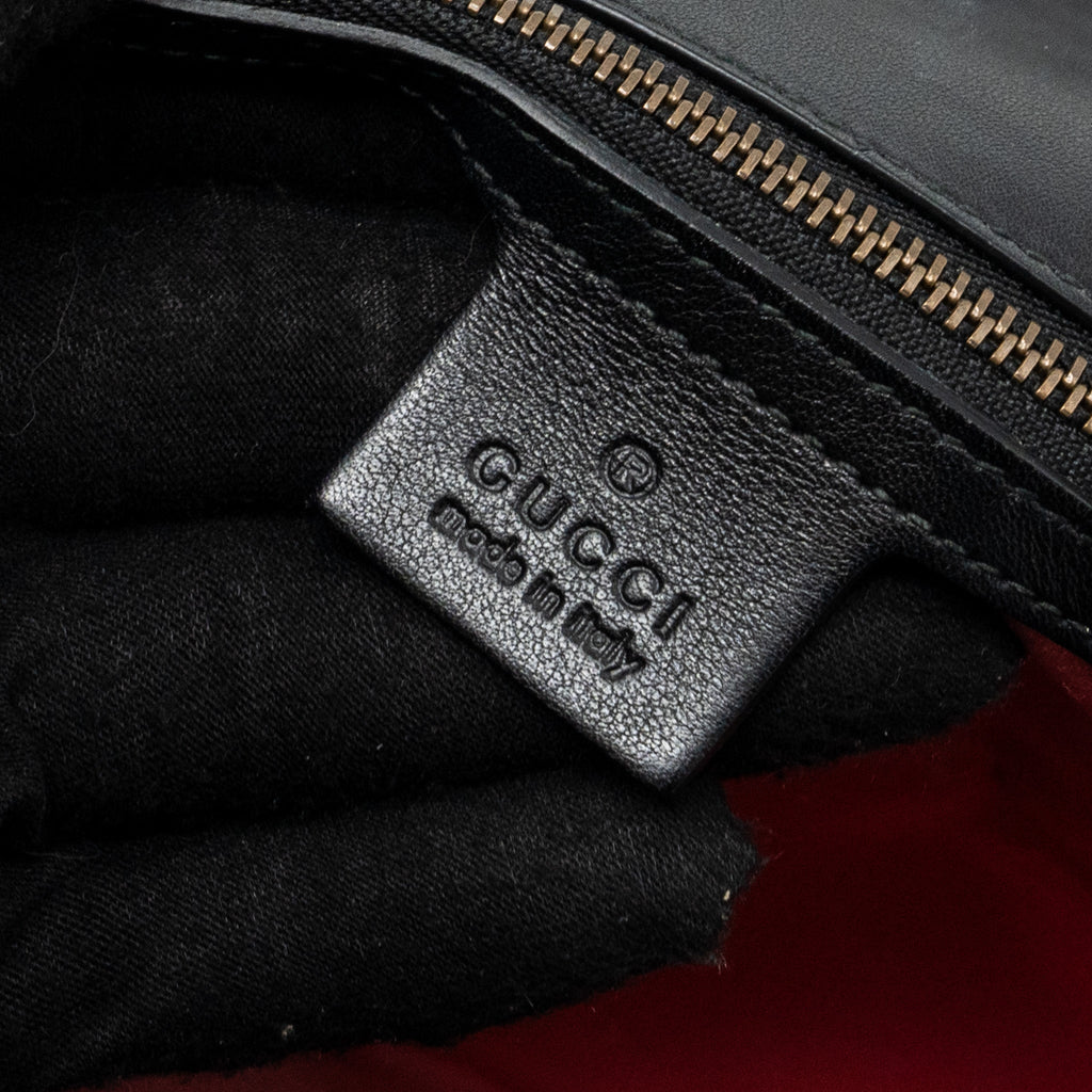 GUCCI SMALL GG MARMONT BAG VELVET BLACK GHW