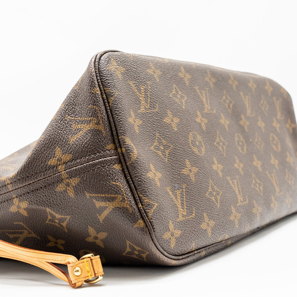 LOUIS VUITTON NEVERFULL MM MONOGRAM CANVAS GHW