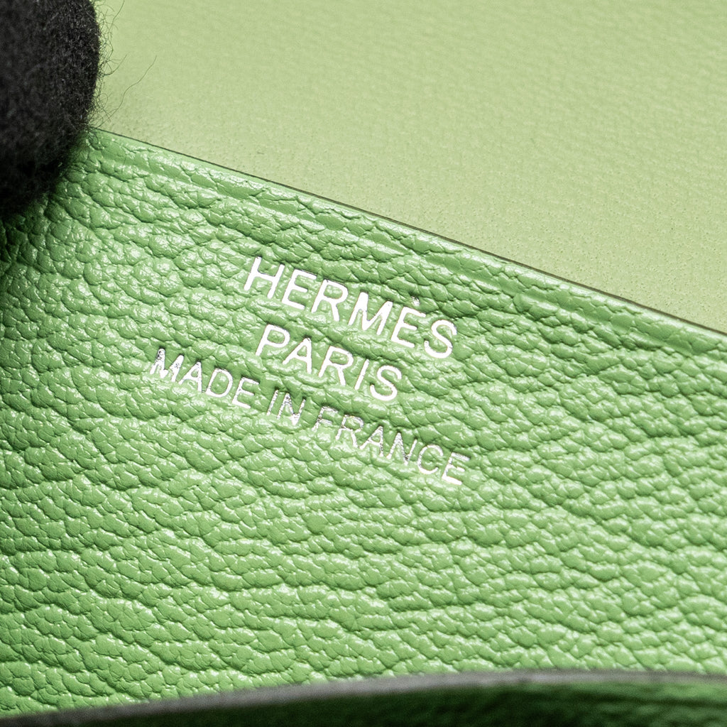 HERMES BEARN COMPACT WALLET CHEVRE MYSORE VERT CRIQUET SHW