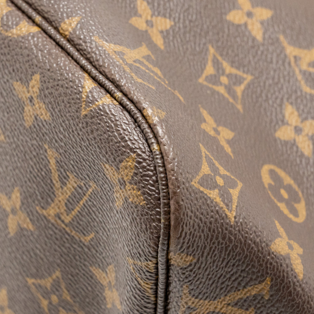 LOUIS VUITTON NEVERFULL MM MONOGRAM CANVAS GHW