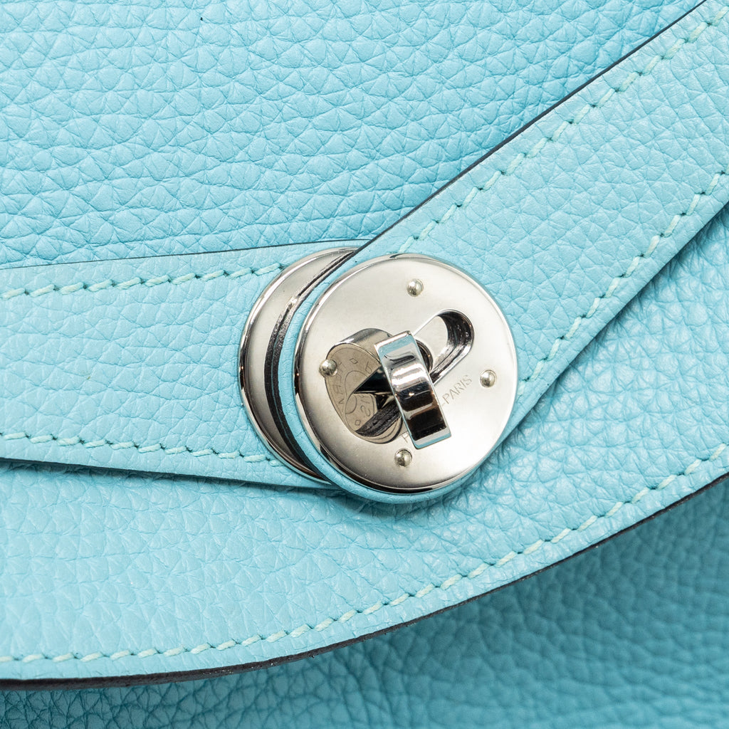 HERMES LINDY 30 CLEMENCE 3P BLUE ATOLL SHW