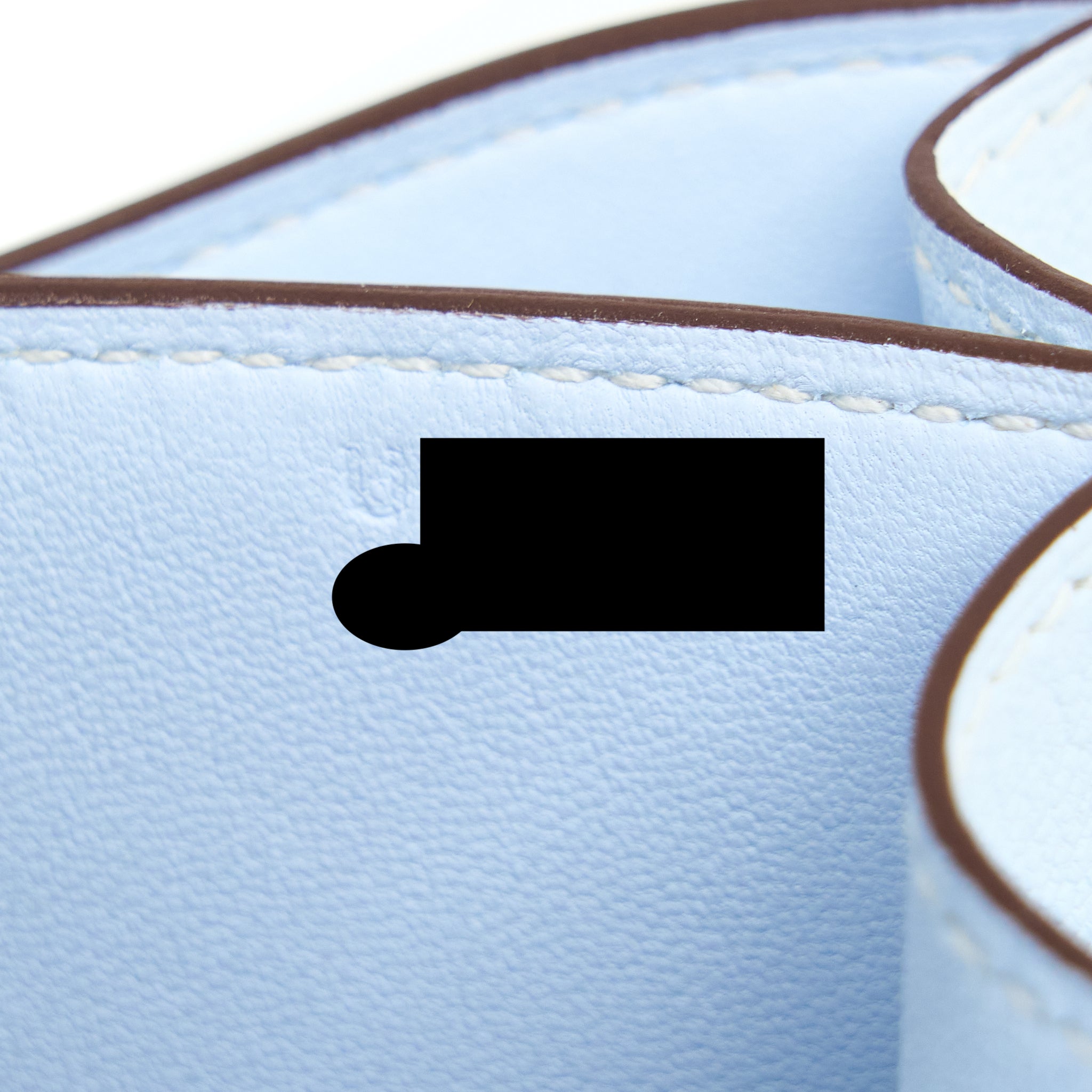 HERMES MINI CONSTANCE CHEVRE MYSORE T0 BLUE BRUME SHW