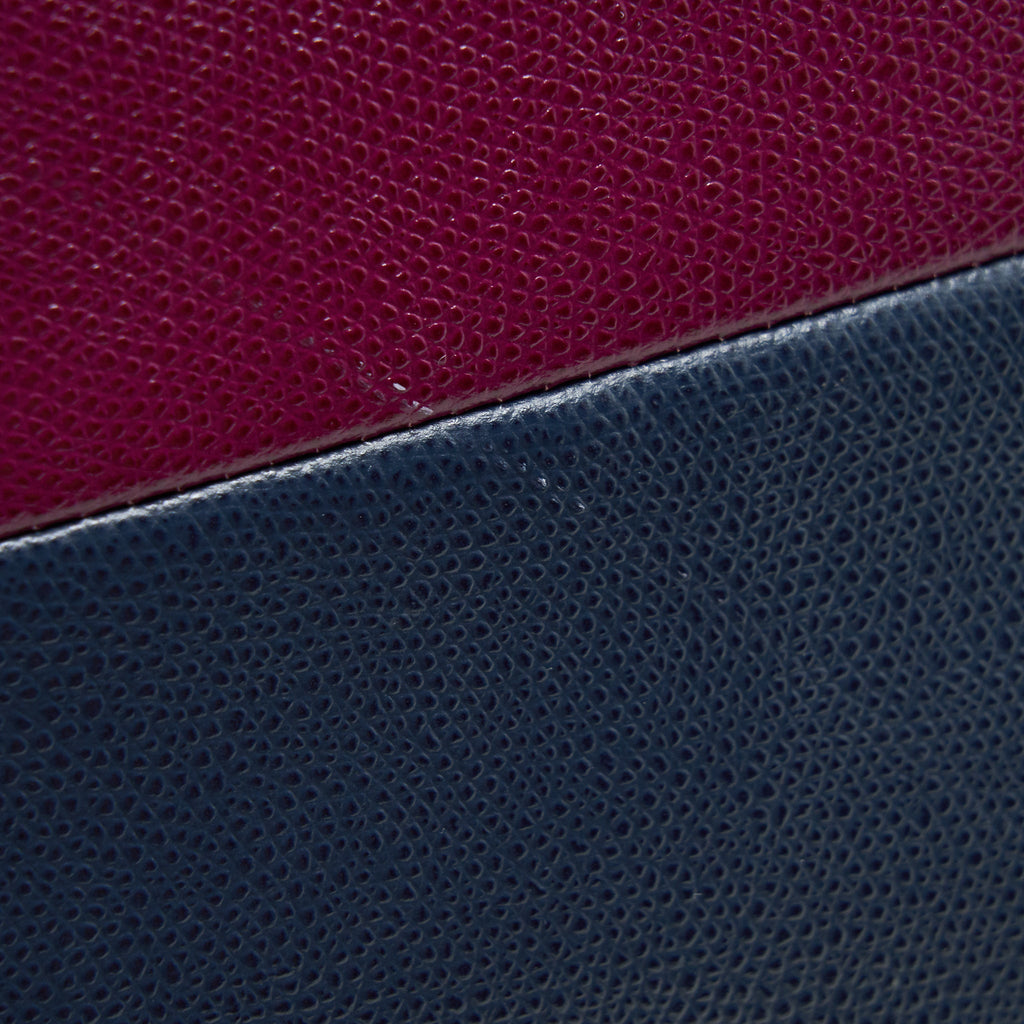 CELINE SMALL VERTICAL CABAS BAG PLUM/STEEL BLUE