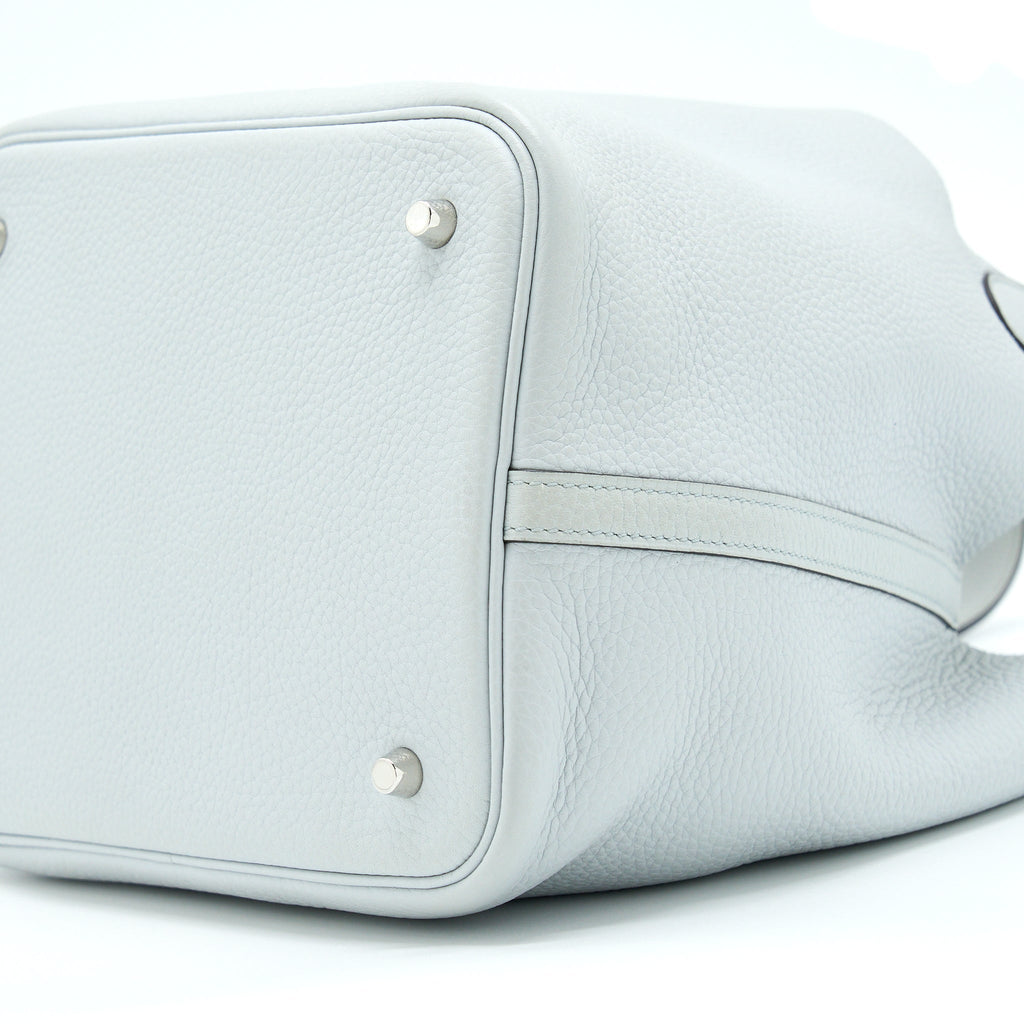 HERMES PICOTIN 22 LOCK BAG CLEMENCE BLUE PALE SHW