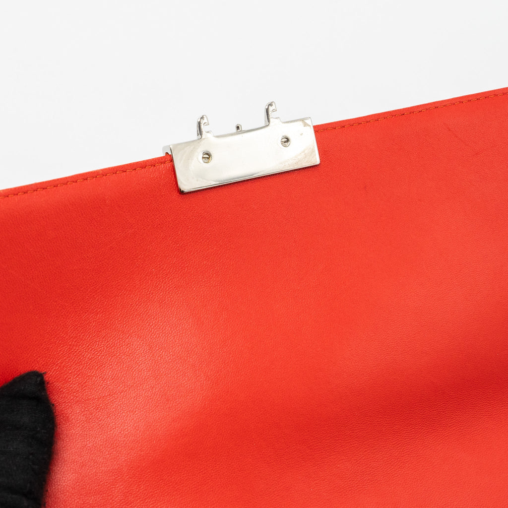 DIOR MISS DIOR SHOULDER BAG LAMBSKIN RED SHW