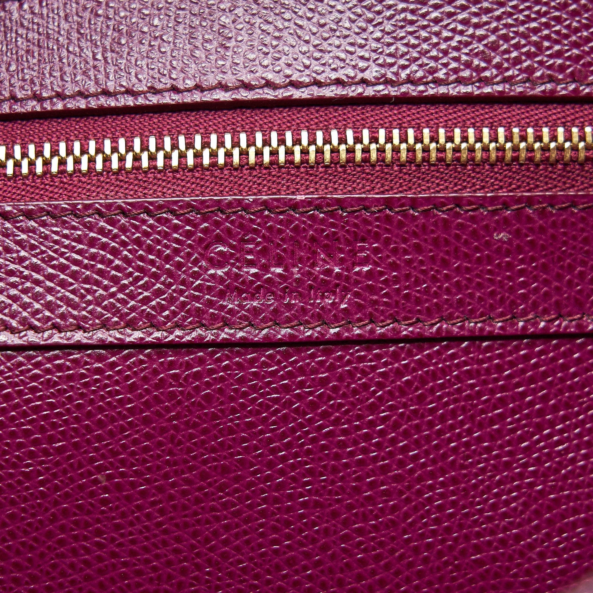 CELINE SMALL VERTICAL CABAS BAG PLUM/STEEL BLUE