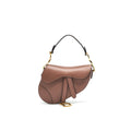 DIOR SMALL SADDLE BAG ROSE TAUPE GHW