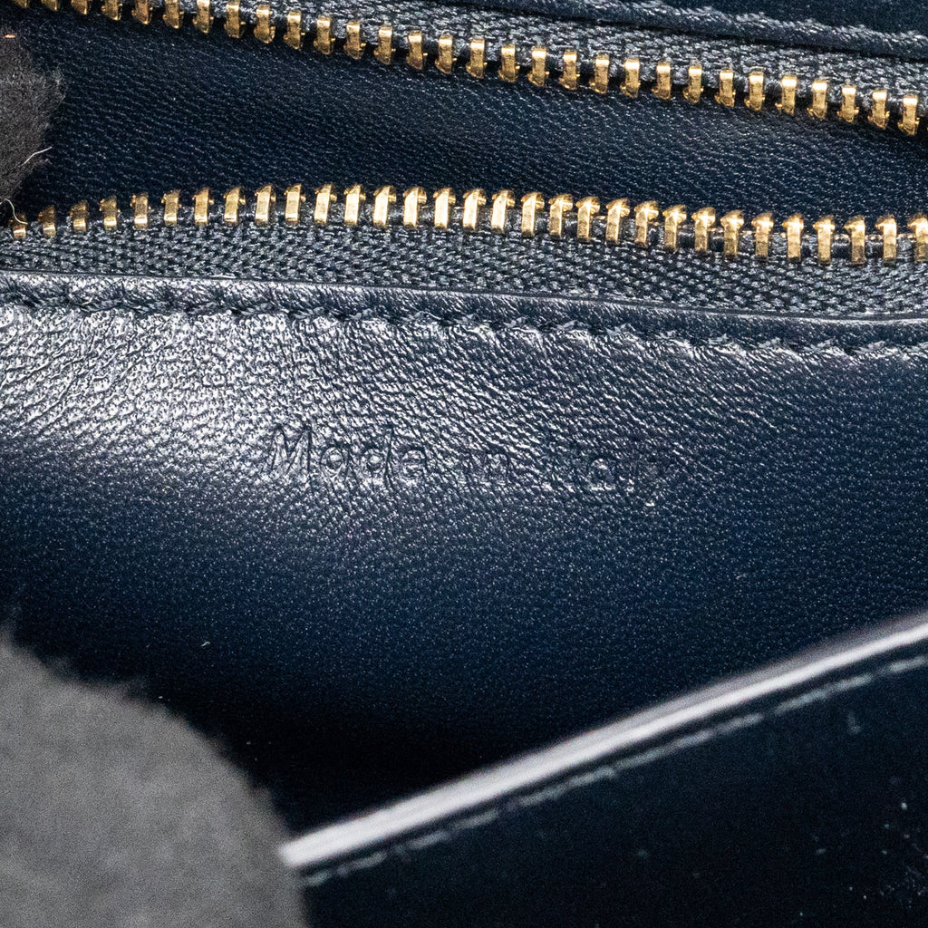 CELINE MINI BOX BAG CALFSKIN DARK BLUE GHW