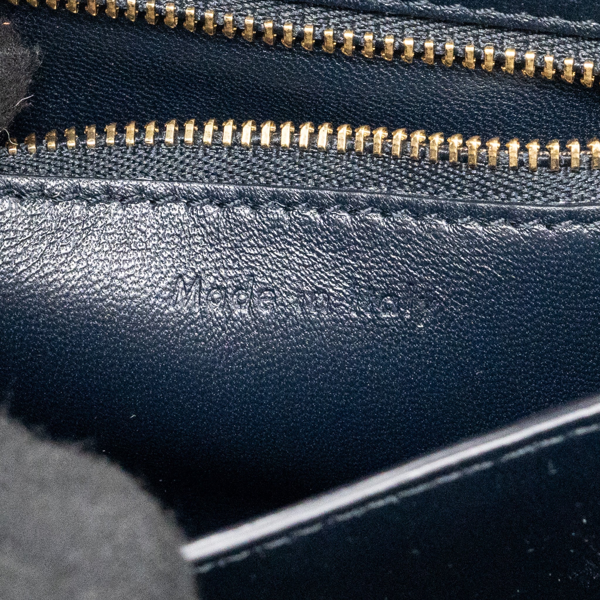 CELINE MINI BOX BAG CALFSKIN DARK BLUE GHW