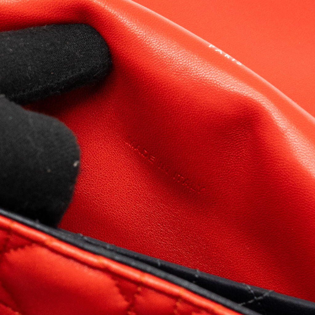 DIOR MISS DIOR SHOULDER BAG LAMBSKIN RED SHW