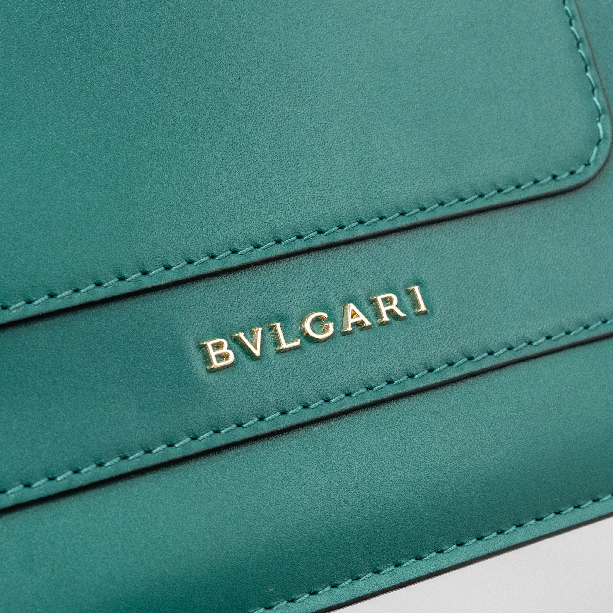 BVLGARI SERPENTI FOREVER CHAIN BAG CALFSKIN GREEN LGHW