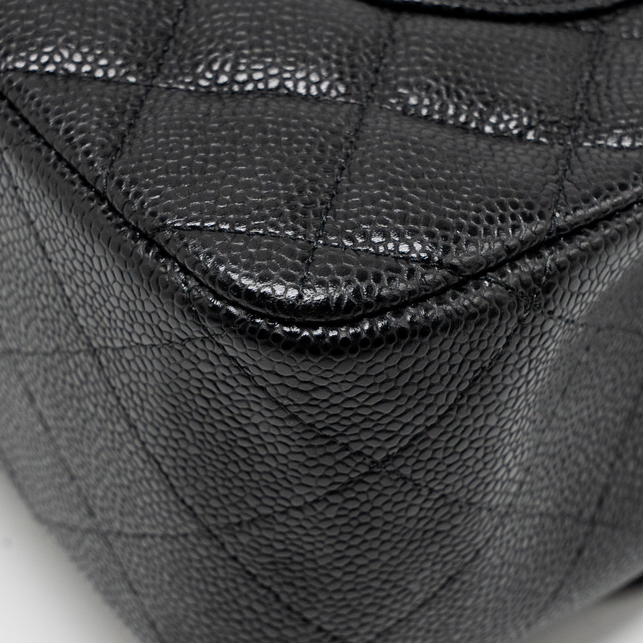 CHANEL JUMBO CLASSIC DOUBLE FLAP BAG CAVIAR BLACK GHW
