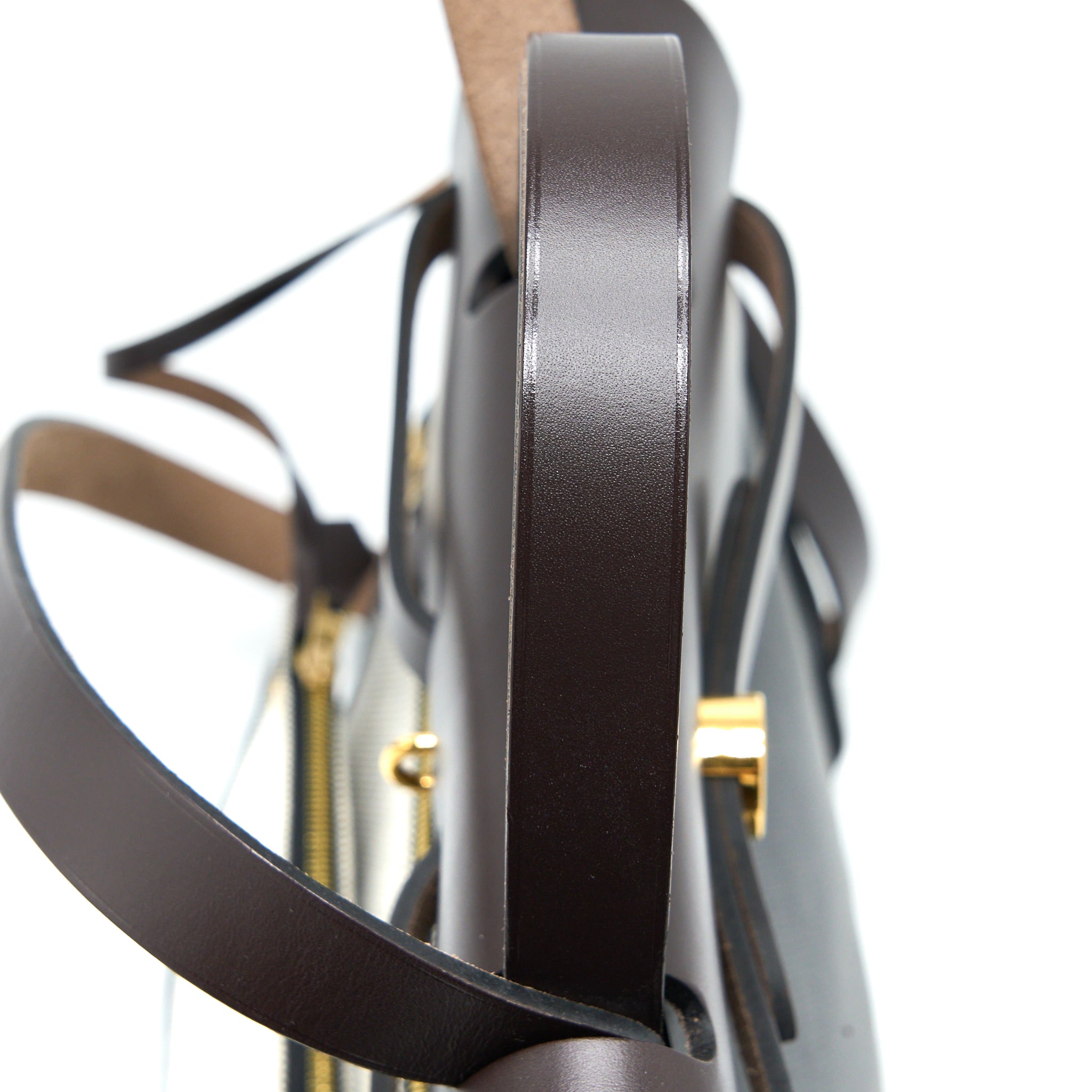 HERMES HERBAG 31 BERLINE CANVAS NOIR/ECRU-NOIR/EBENE GHW