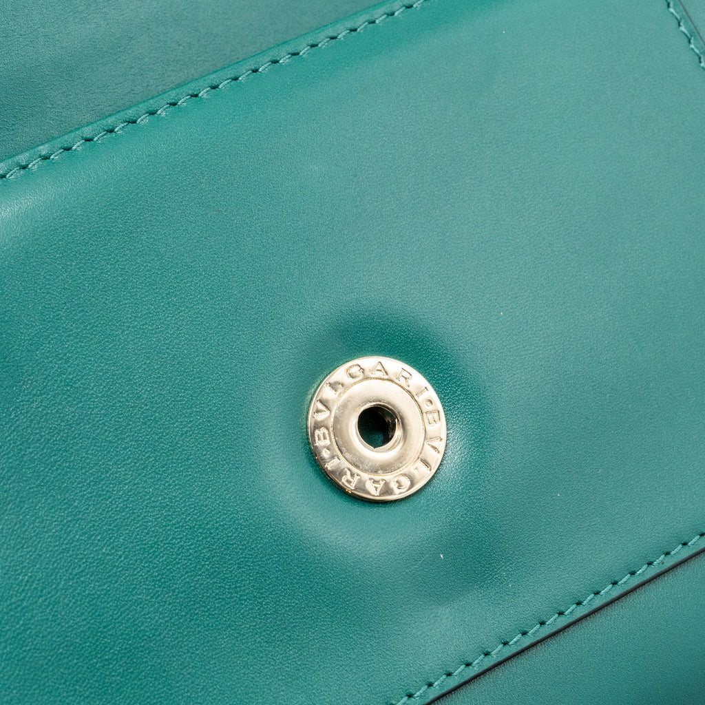 BVLGARI SERPENTI FOREVER CHAIN BAG CALFSKIN GREEN LGHW