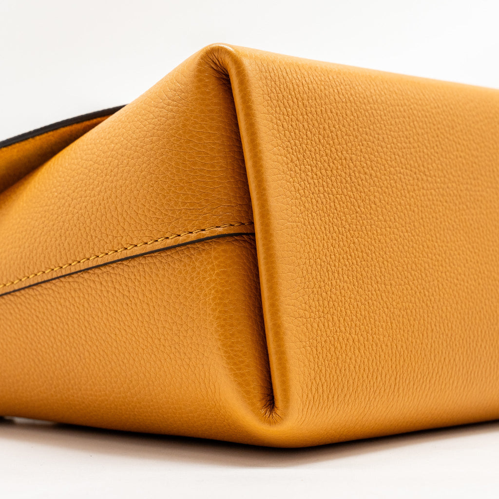 LOUIS VUITTON TOP HANDLE FLAP BAG CALFSKIN YELLOW GHW