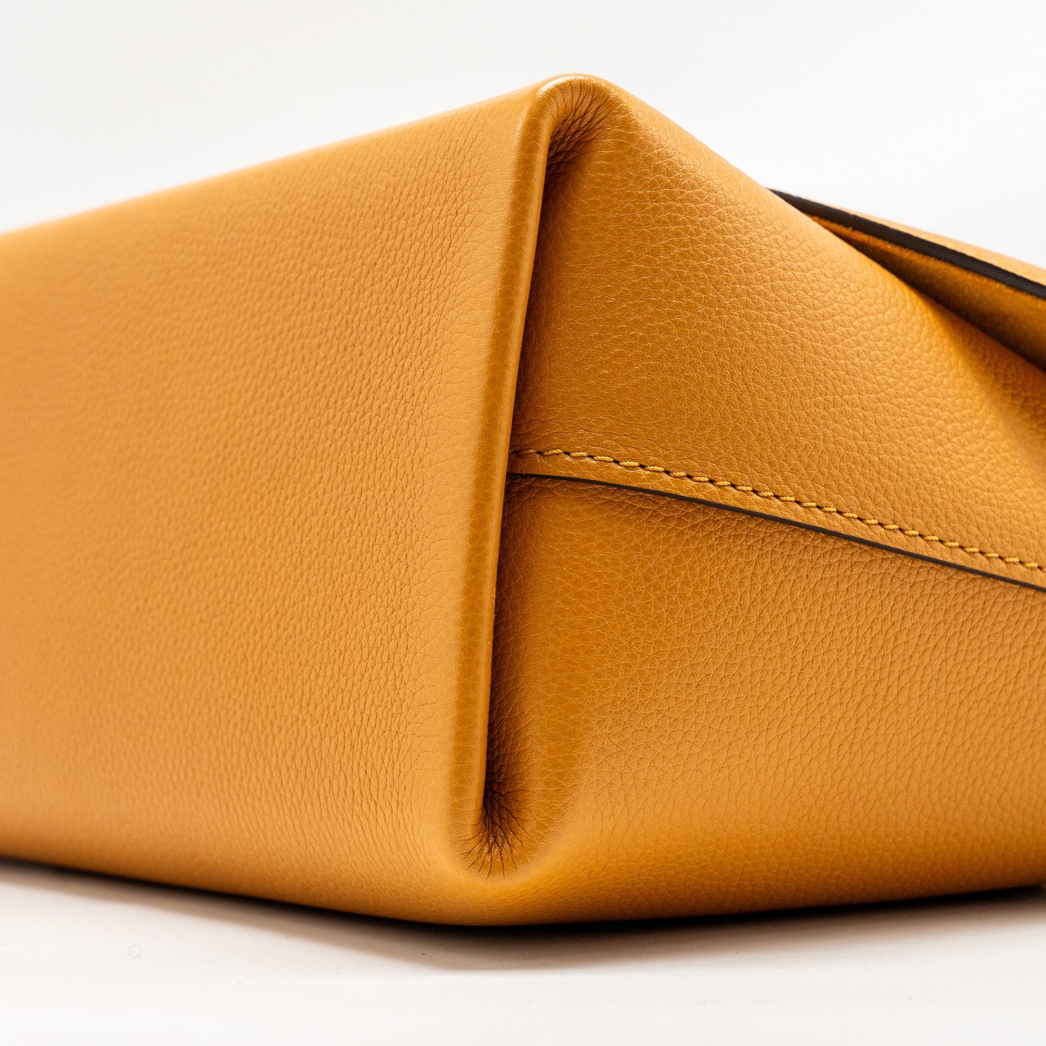 LOUIS VUITTON TOP HANDLE FLAP BAG CALFSKIN YELLOW GHW