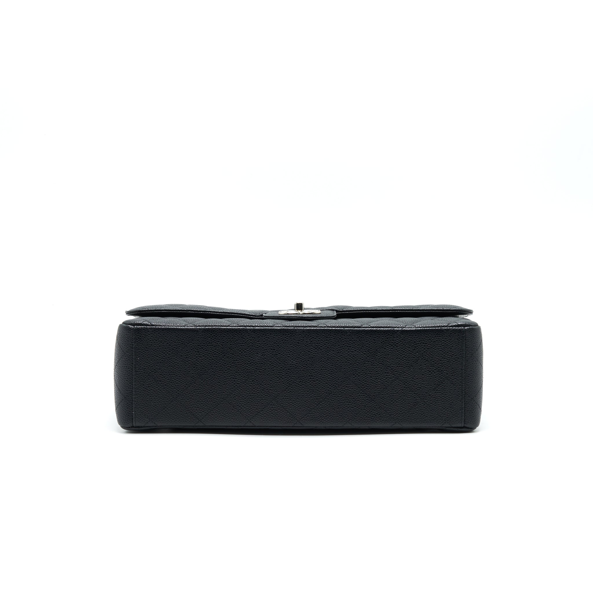 CHANEL CAVIER CLASSIC MAXI DOUBLE FLAP BAG BLACK SHW