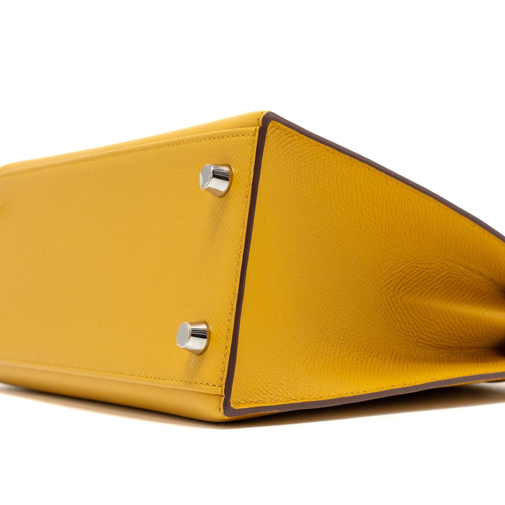 HERMES KELLY 25 EPSOM 9D JAUNE AMBER SHW