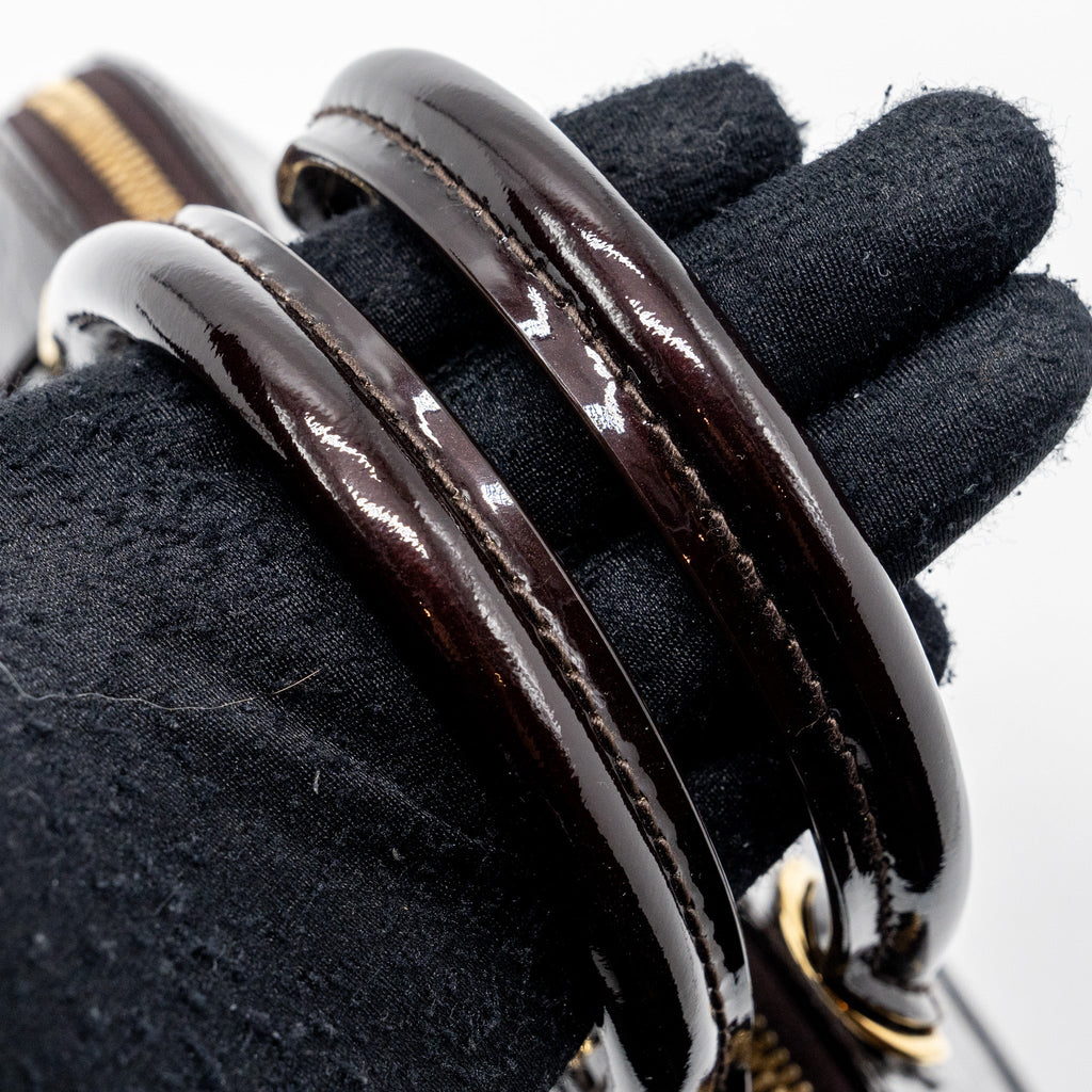LOUIS VUITTON ALMA BB PATENT AMARANTE GHW