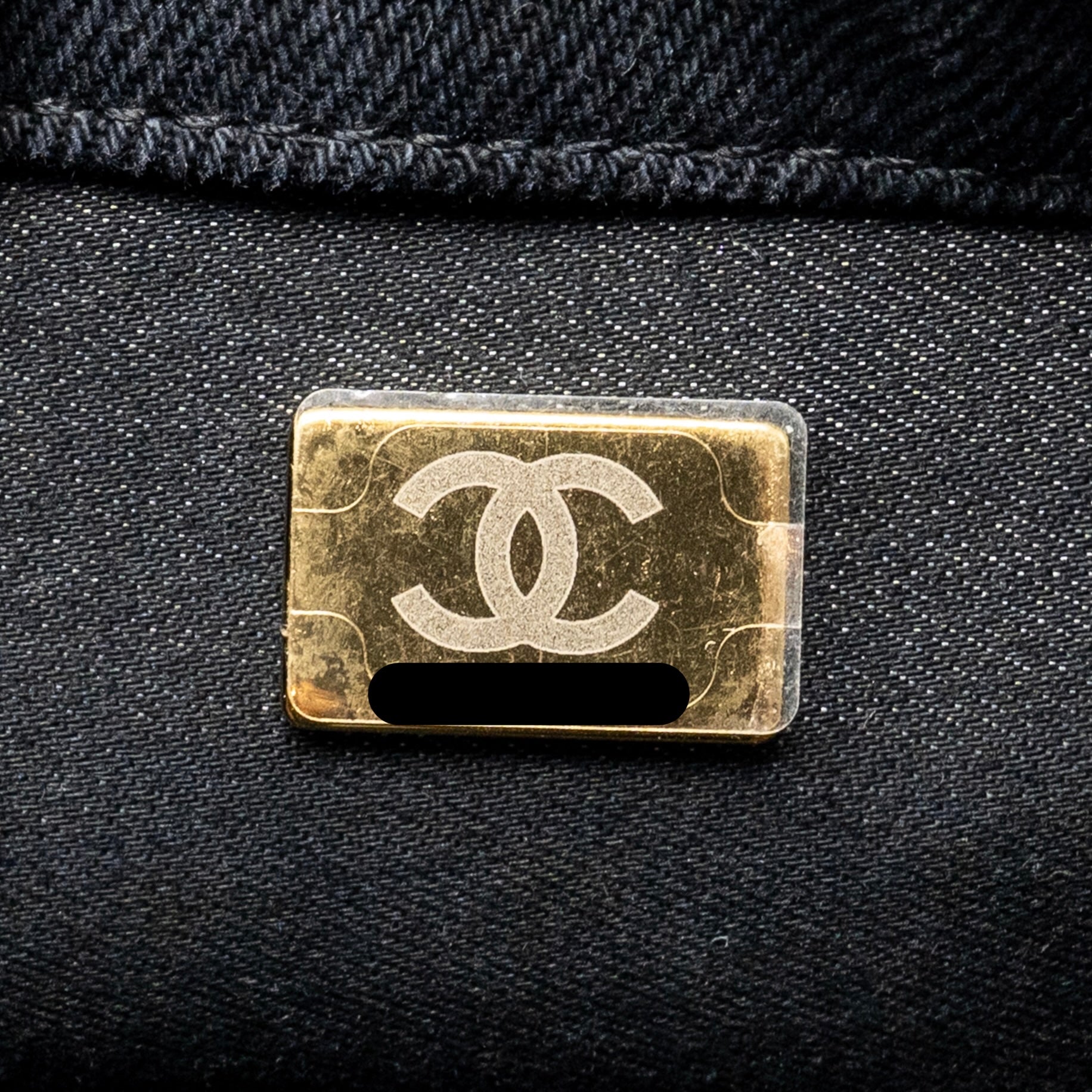CHANEL LARGE MOOD FLAP BAG DENIM BLACK/MULTICOLOUR GHW (MICROCHIP)