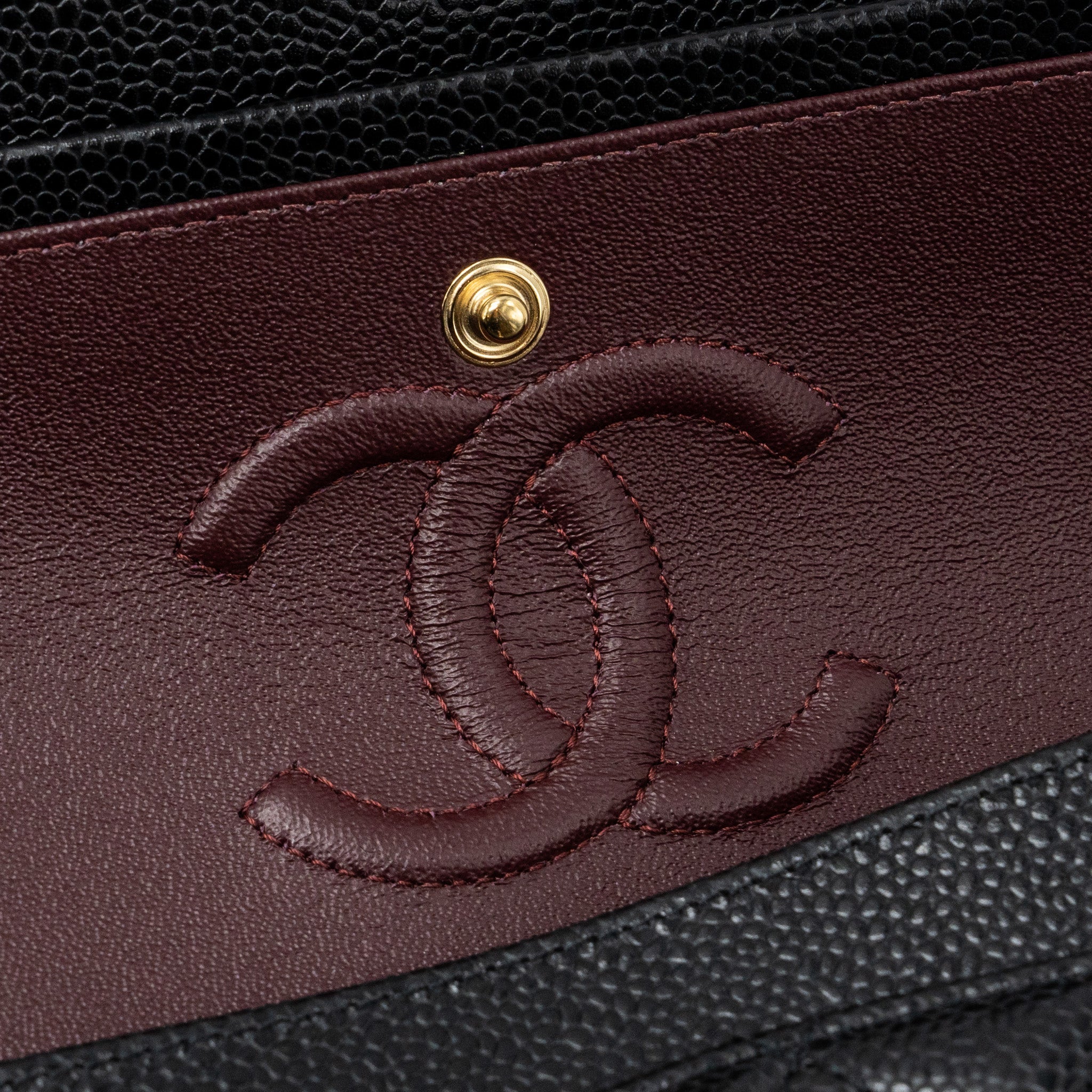 CHANEL SMALL CLASSIC DOUBLE FLAP BAG CAVIAR BLACK GHW