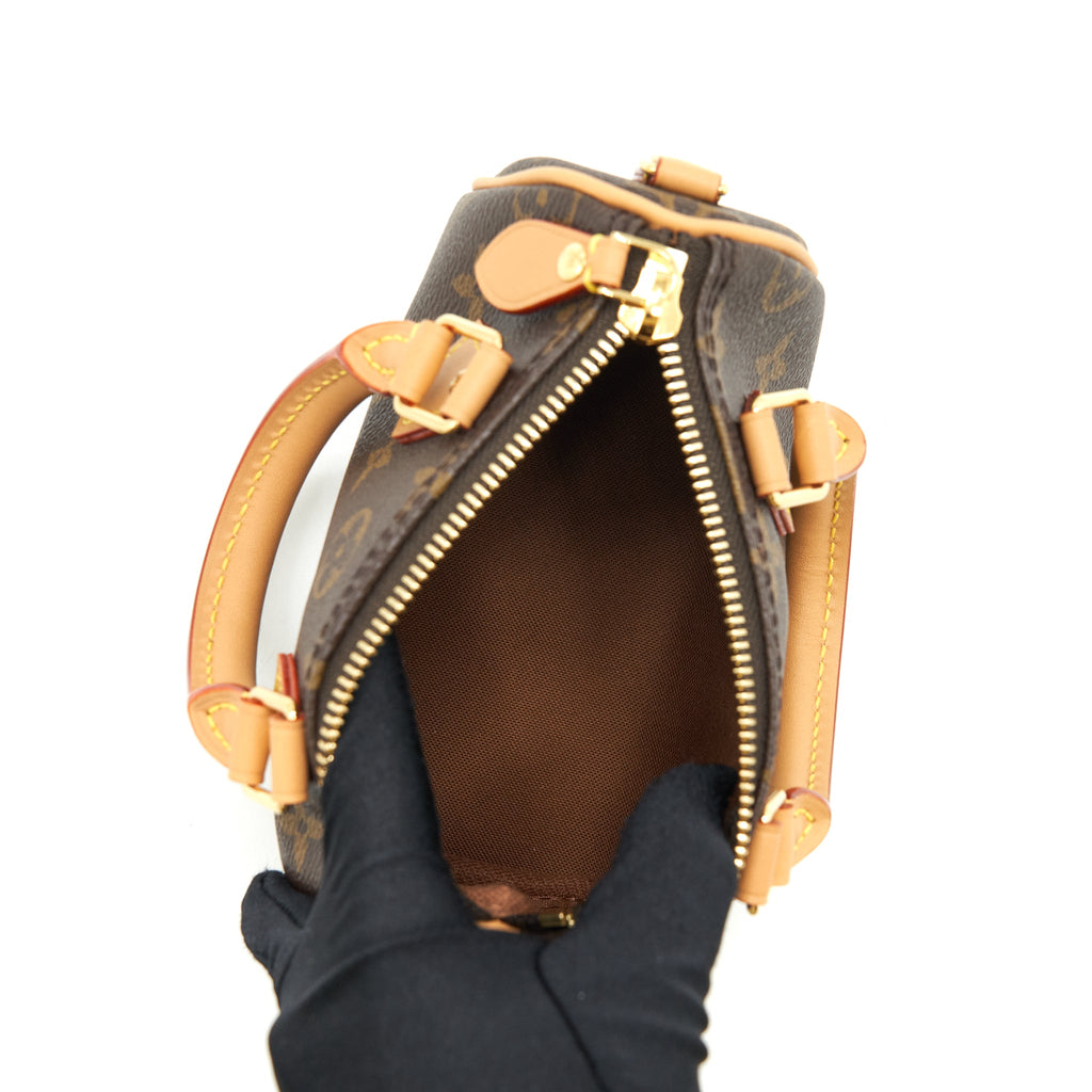 LOUIS VUITTON NANO SPEEDY NEW VERSION MONOGRAM CANVAS GHW