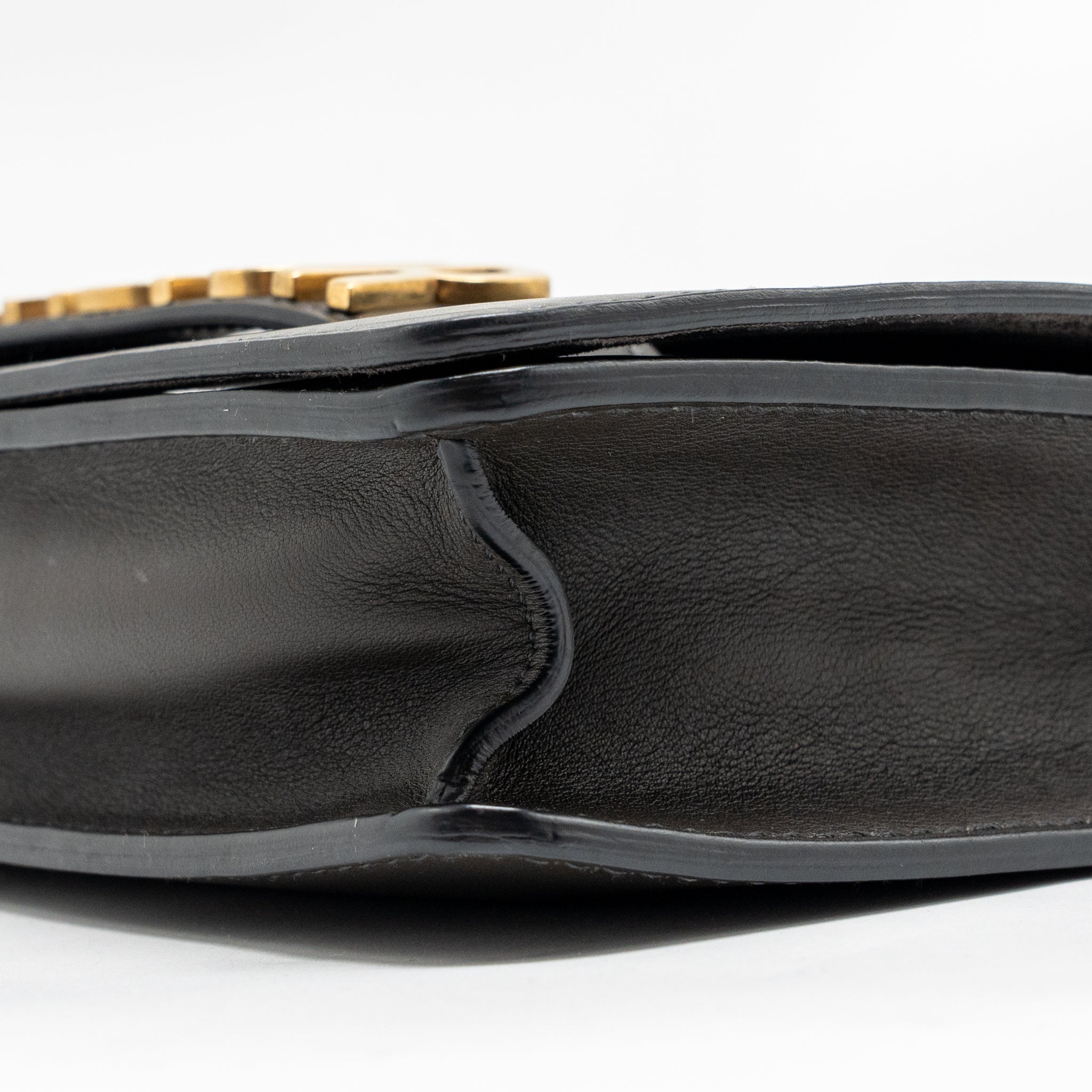 DIOR J’ADIOR FLAP BAG WITH CHAIN CALFSKIN DARK BROWN GHW