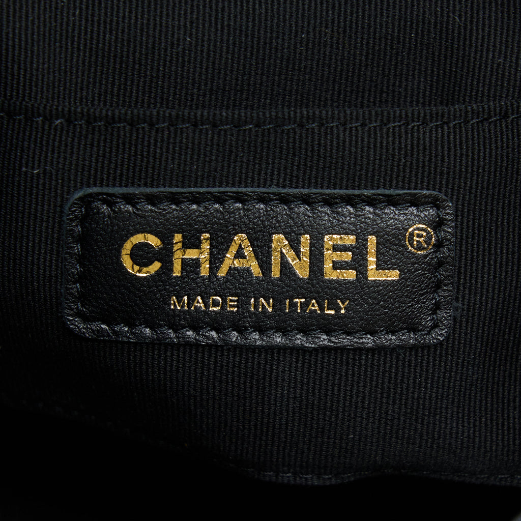 CHANEL DUMA MINI BACKPACK LAMBSKIN BLACK LGHW (MICROCHIP)