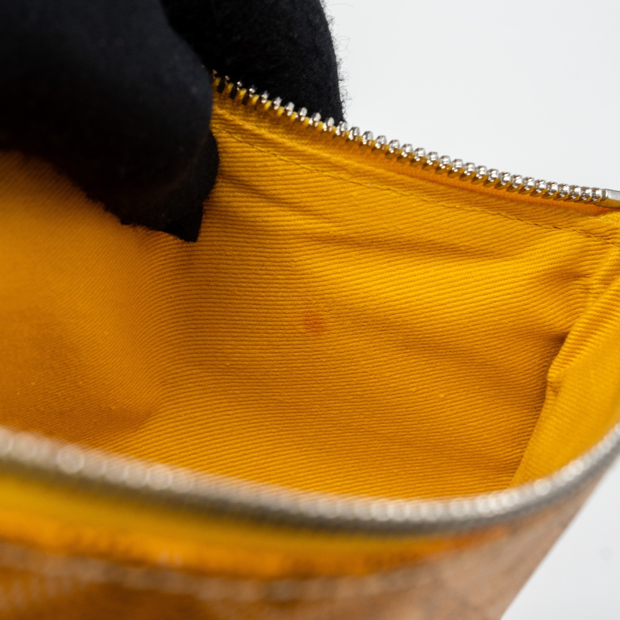 GOYARD CLUTCH BAG CANVAS YELLOW SHW