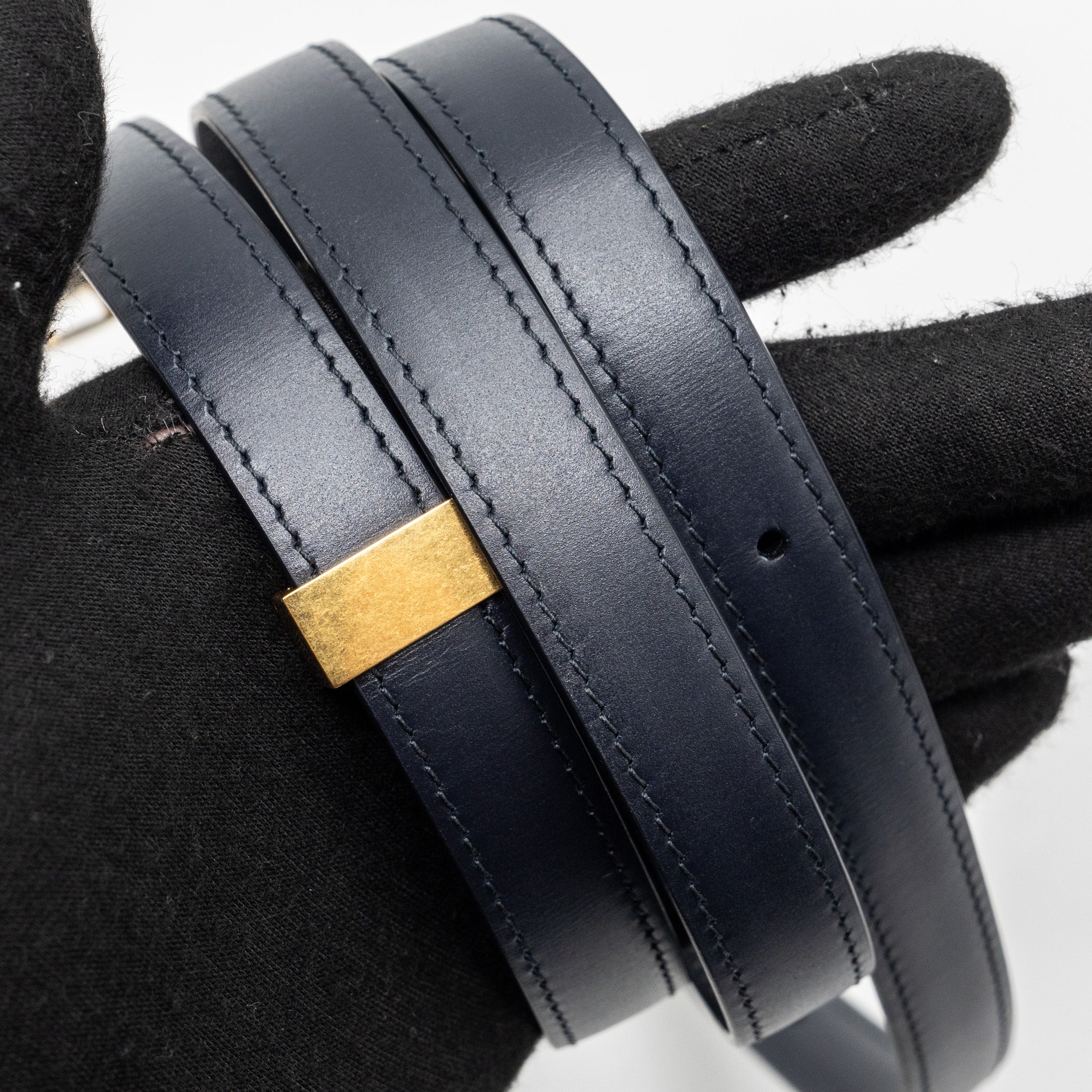 CELINE MINI BOX BAG CALFSKIN DARK BLUE GHW
