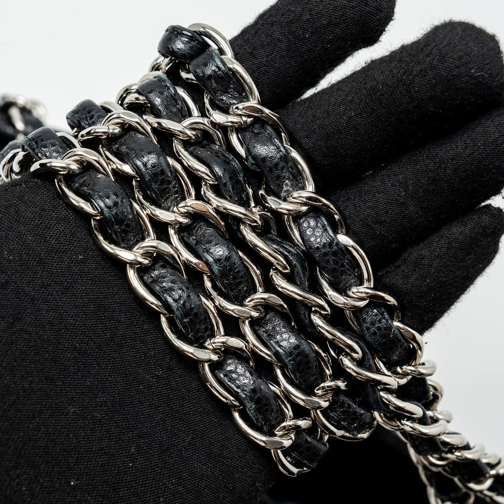 CHANEL MATTRESSES CHAIN TOTE BAG CAVIAR BLACK SHW