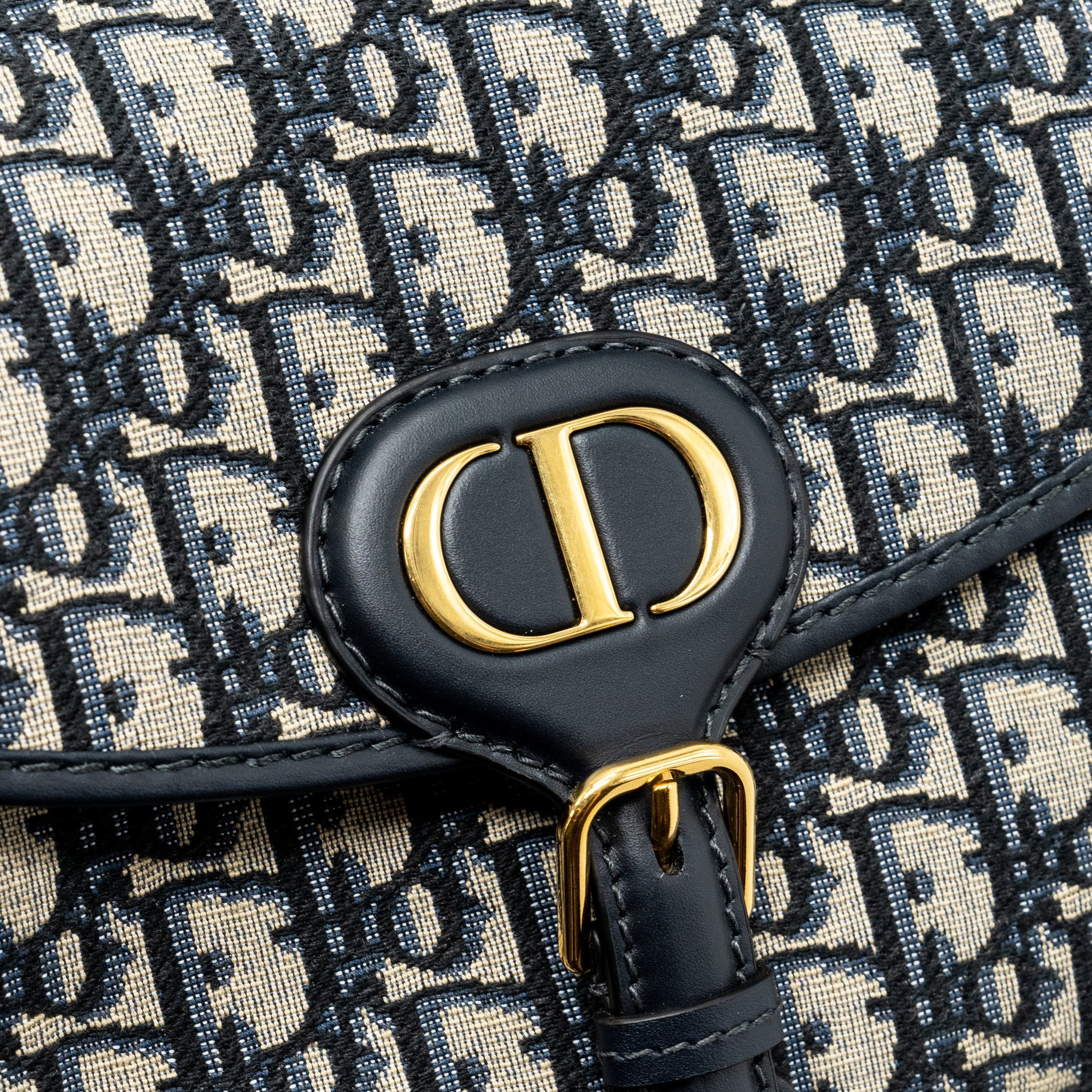 DIOR BOBBY BAG BLUE DIOR OBLIQUE JACQUARD GHW