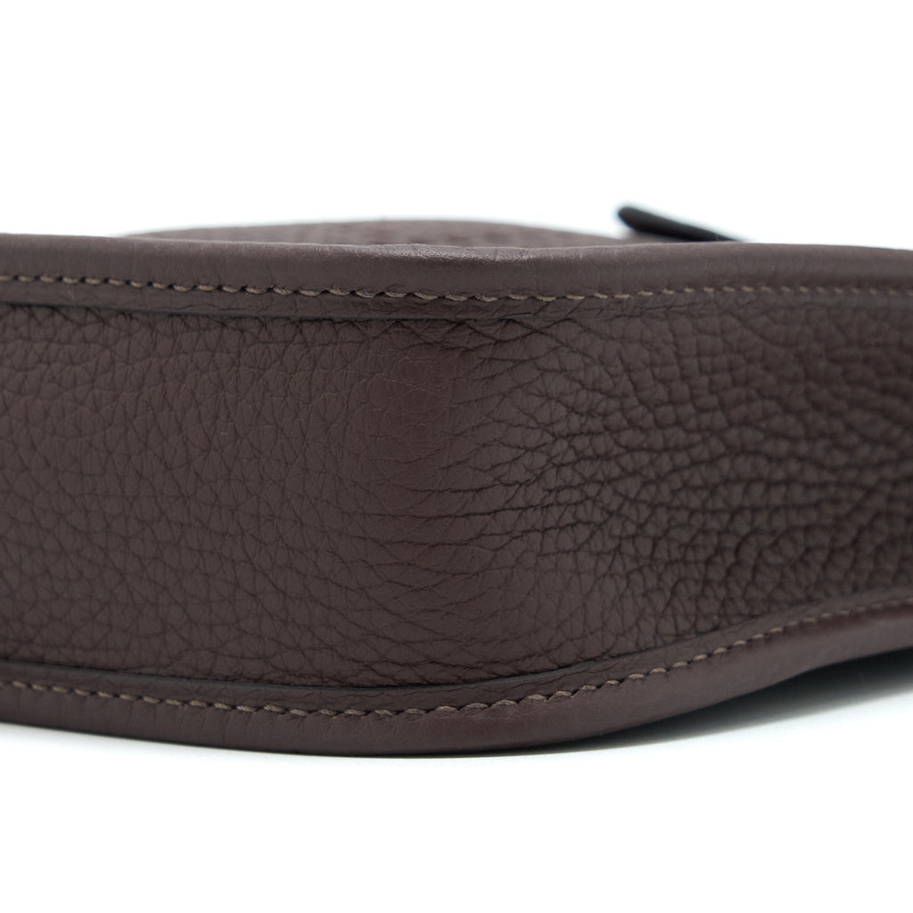 HERMES MINI EVELYNE CLEMENCE ROUGH H GHW WITH MULTICOLOUR STRAP