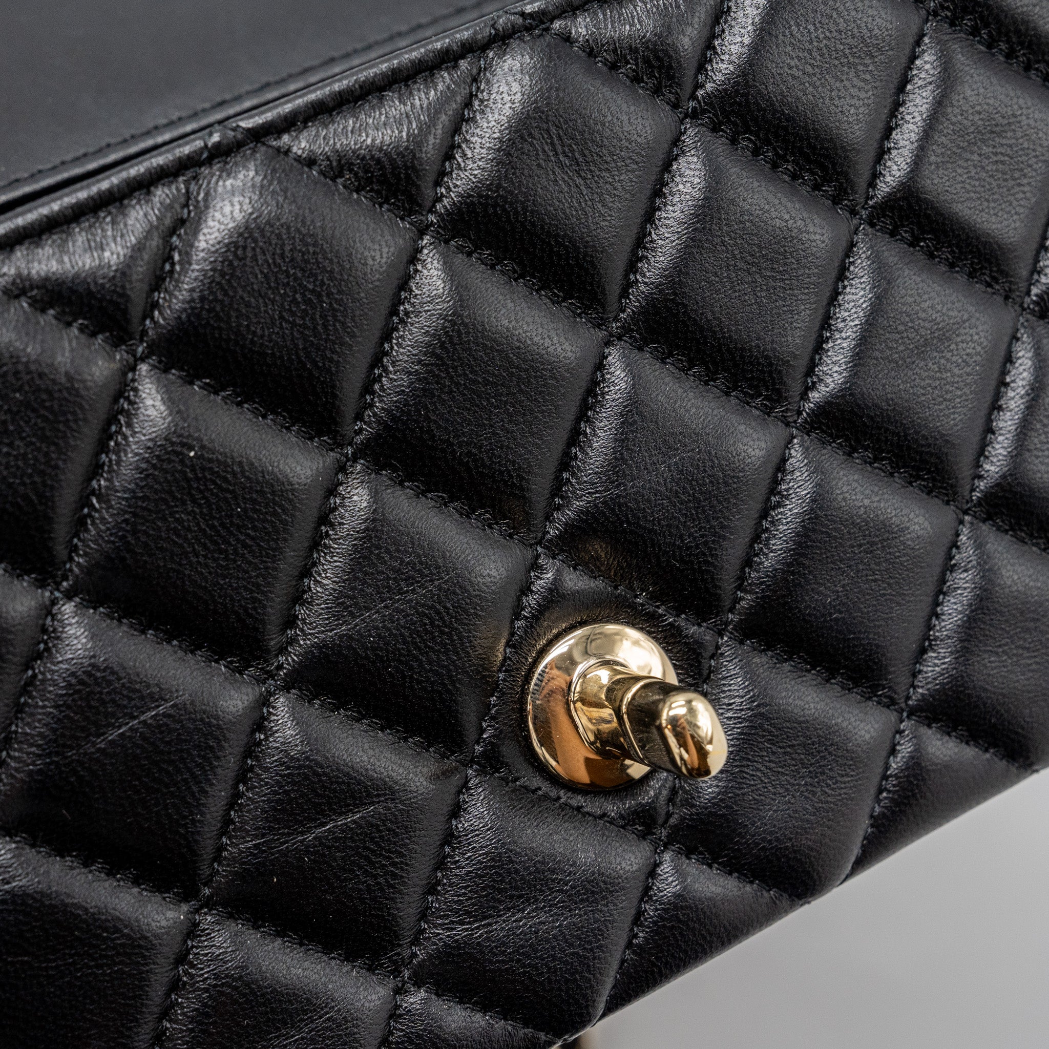 CHANEL MINI RECTANGULAR FLAP BAG LAMBSKIN BLACK LGHW (MICROCHIP)