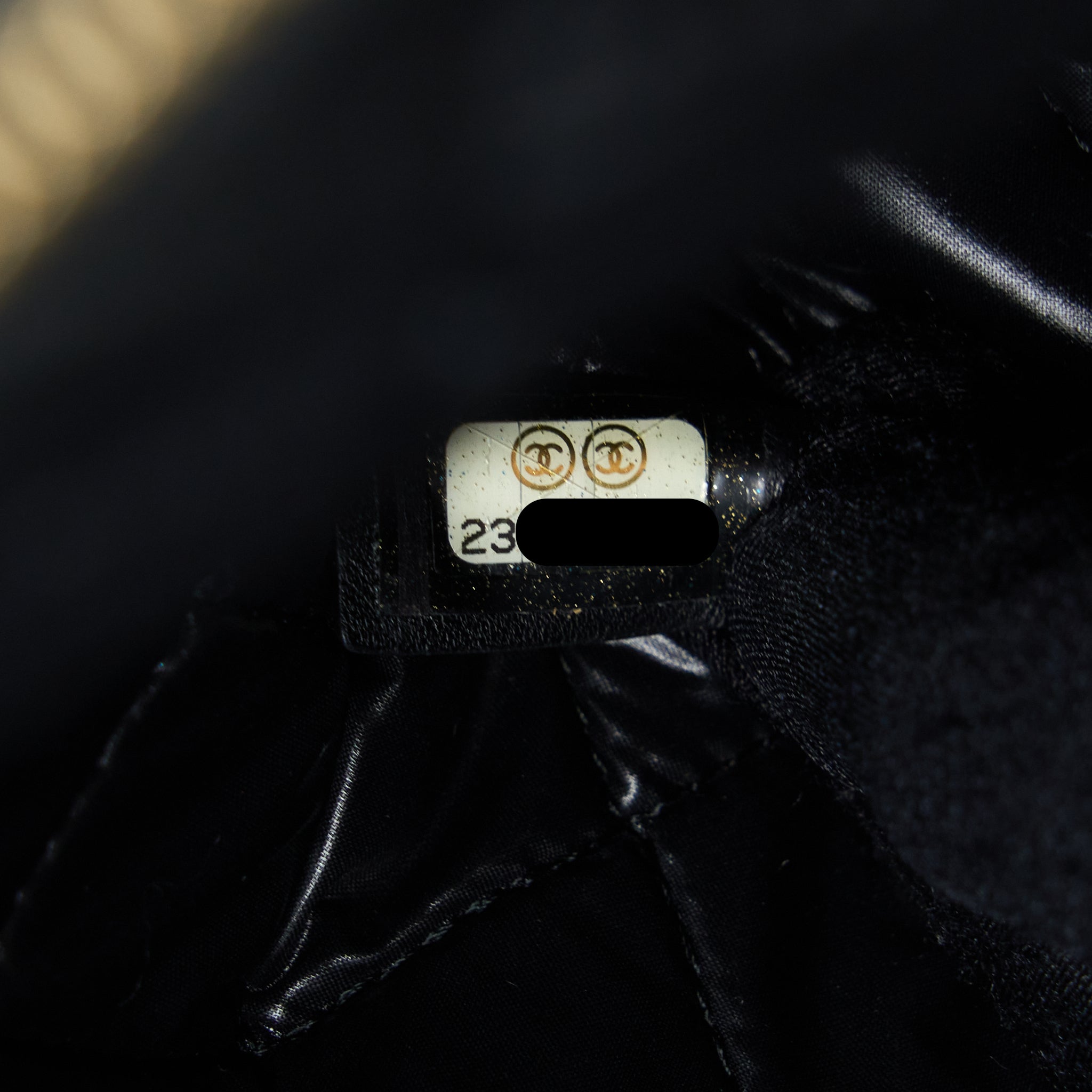 CHANEL QUILTED POUCH WITH TASSEL BLACK LGHW