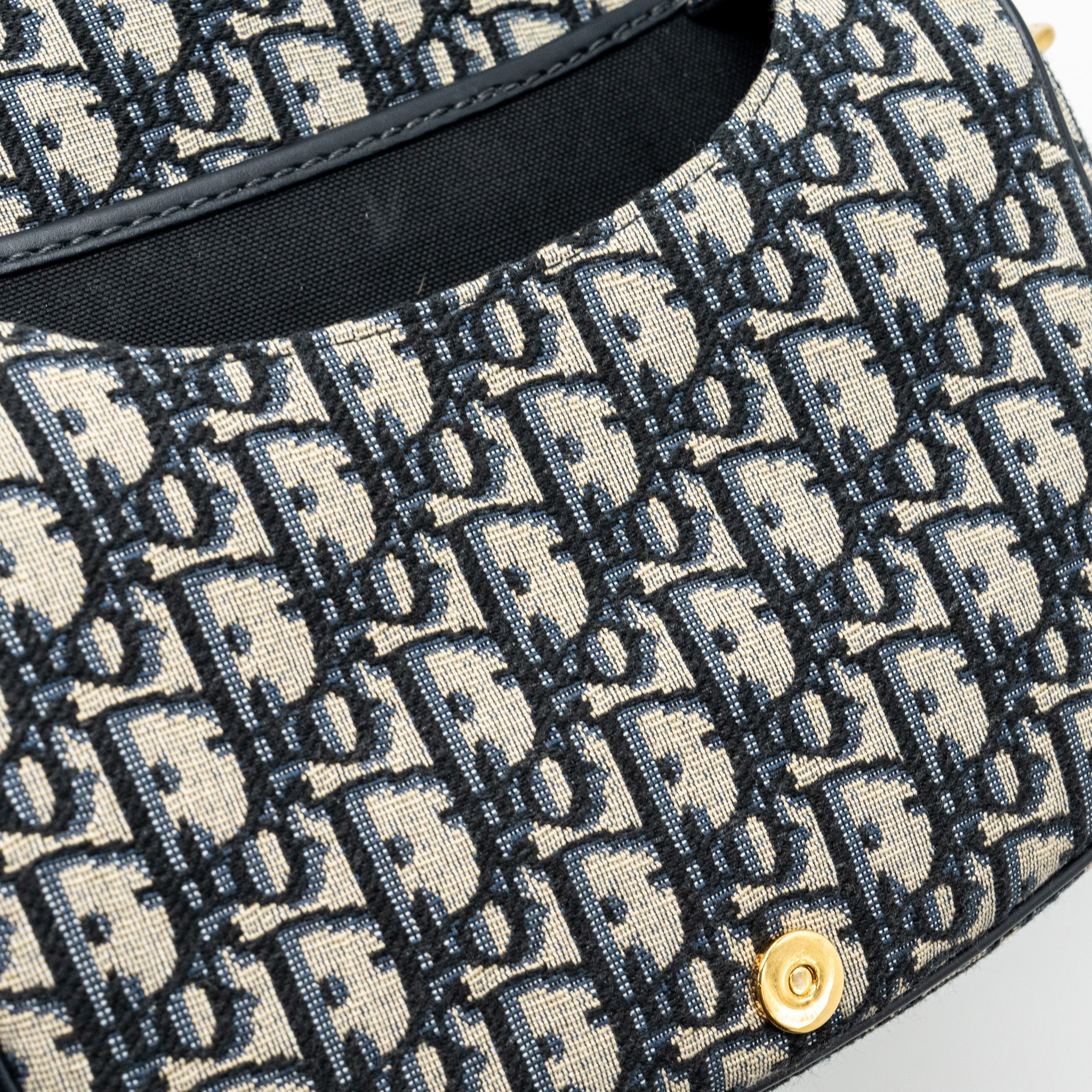 DIOR BOBBY BAG BLUE DIOR OBLIQUE JACQUARD GHW