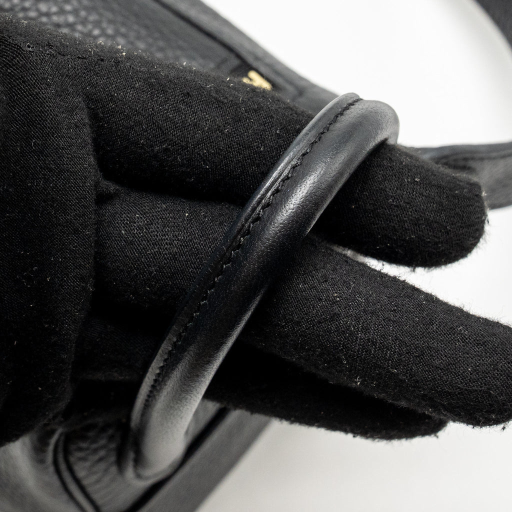 HERMES MINI LINDY CLEMENCE BLACK GHW