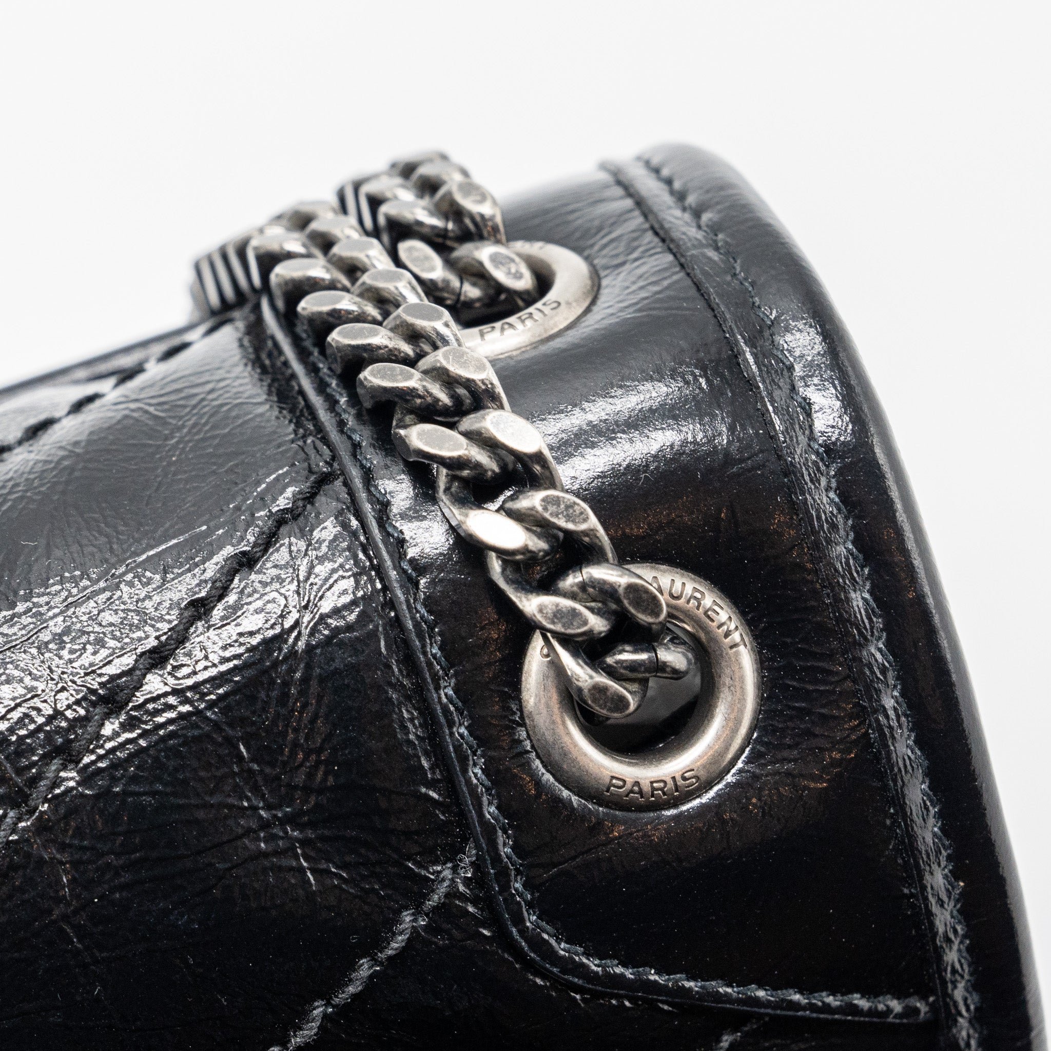 SAINT LAURENT NIKI BABY CALFSKIN BLACK SHW