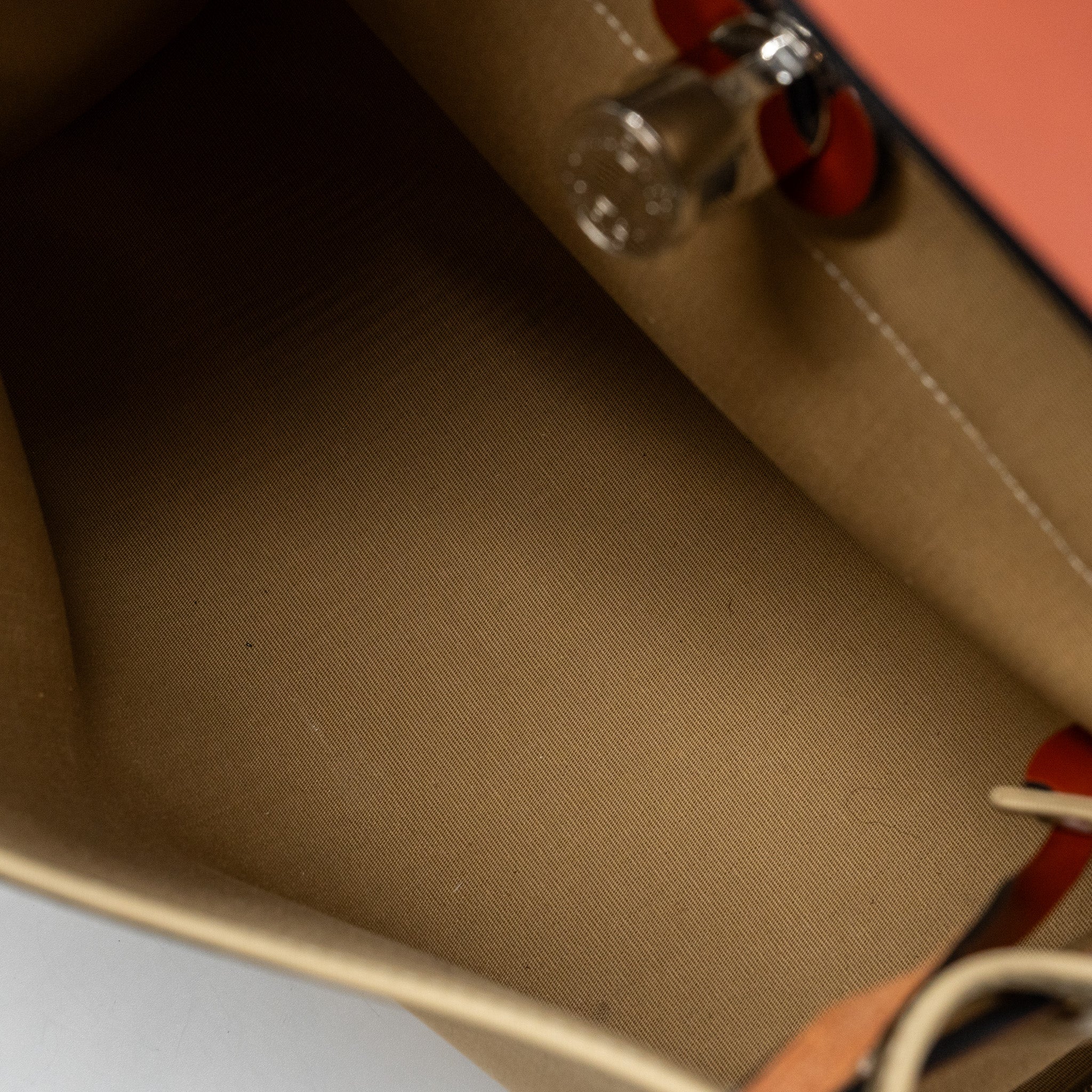 HERMES HERBAG 31 ZIP BAG CANVAS / HUNTER LEATHER TRENCH/ CUVIER SHW