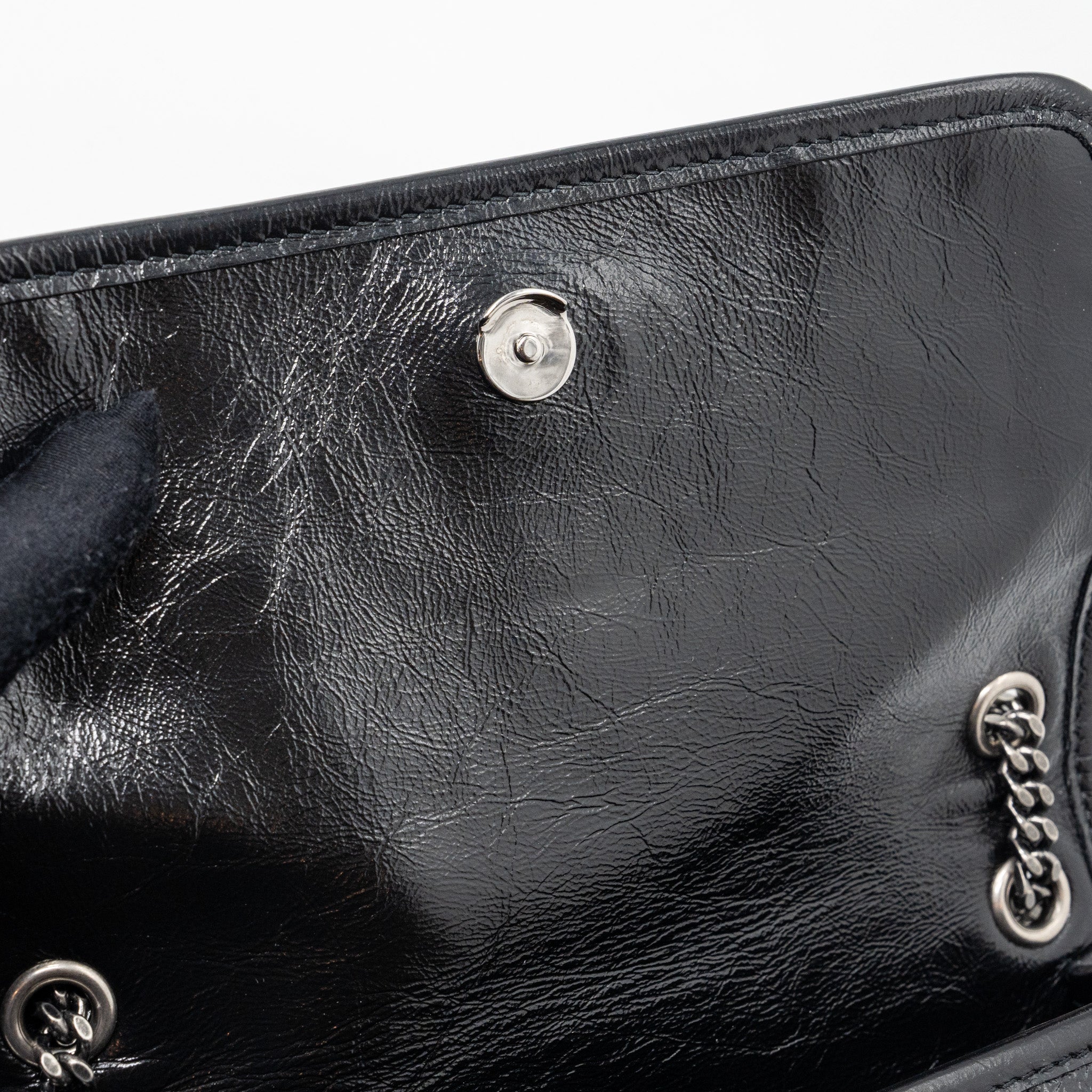 SAINT LAURENT NIKI BABY CALFSKIN BLACK SHW